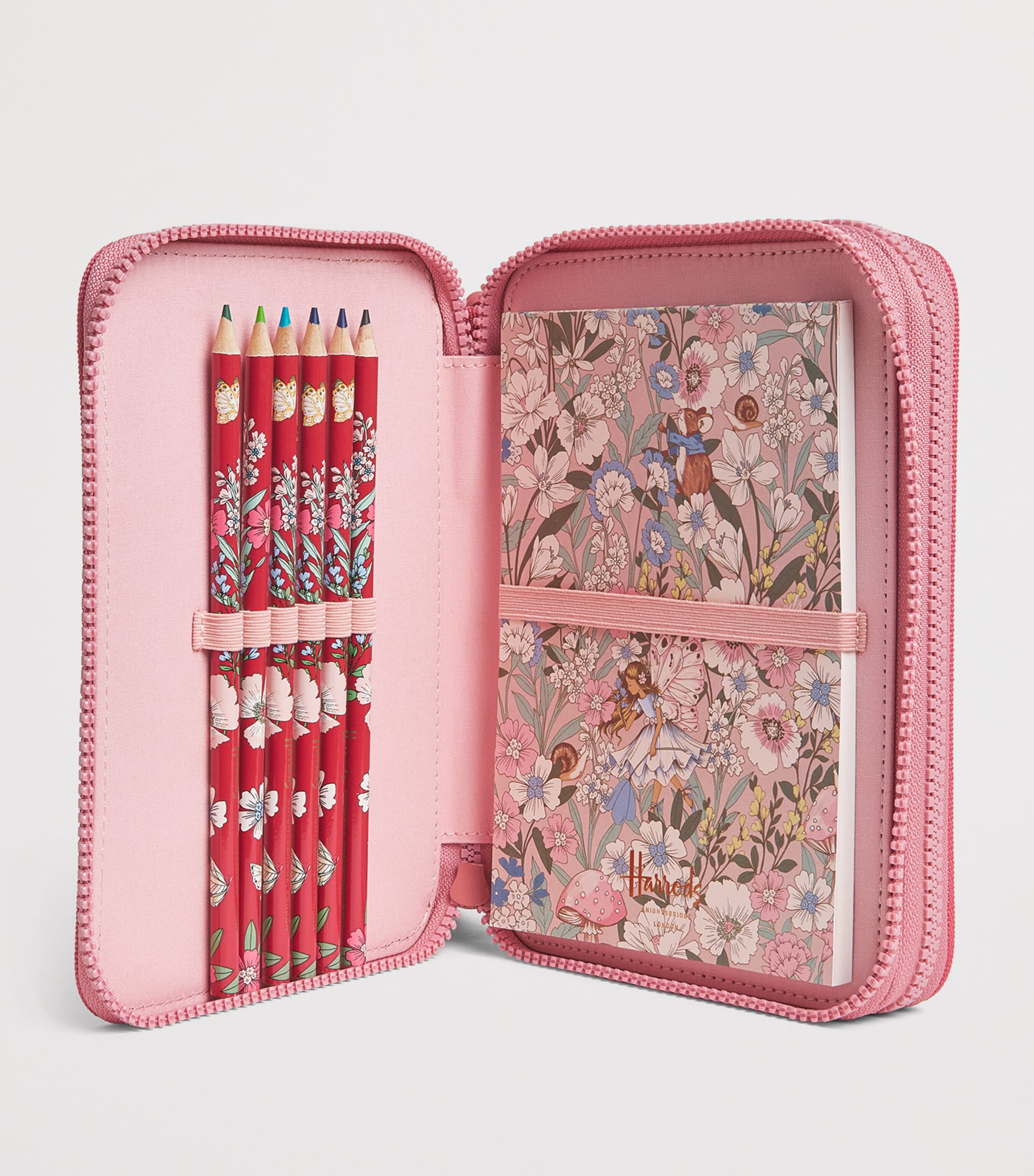 Harrods Woodland Fairy Pencil Case Pink Image 2