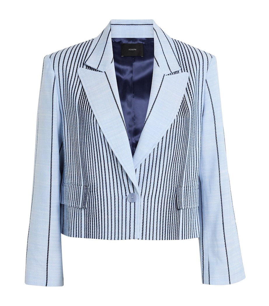 Embroidered Stripe Berlier Blazer OXFORD BLUE/COBALT Image 1