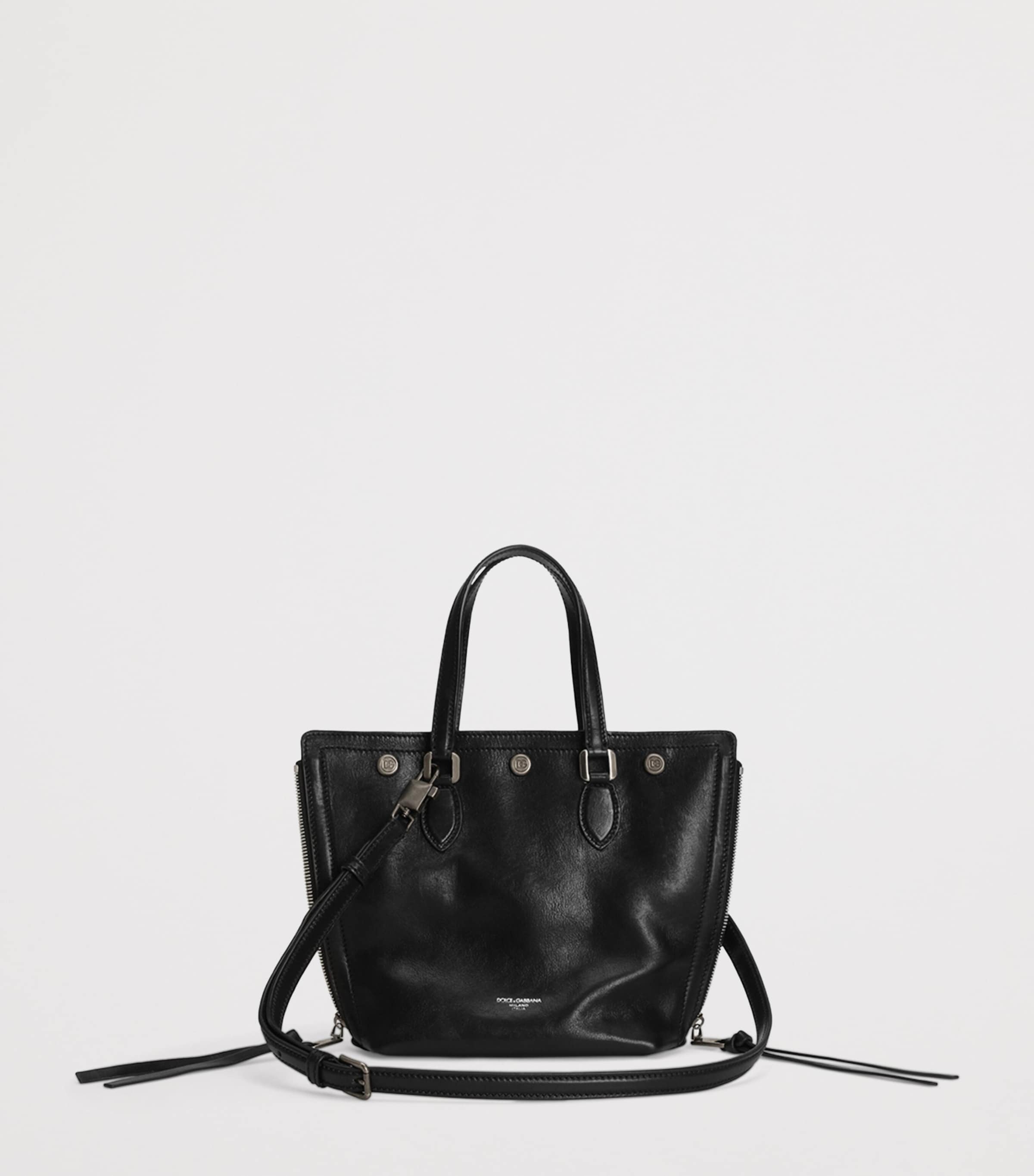 Leather Atene Tote Bag 80999-BLACK Image 3