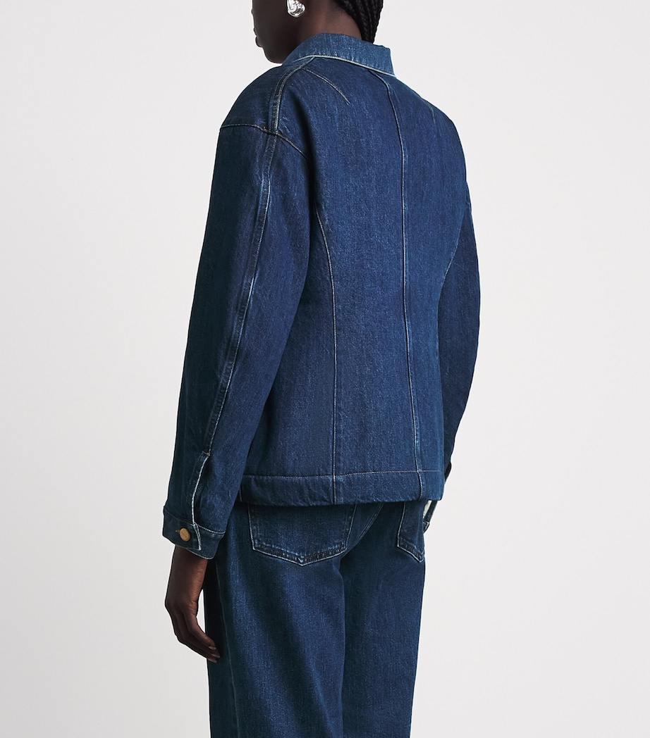 Jil Sander Womens Padded Denim Jacket Medium Denim Image 5