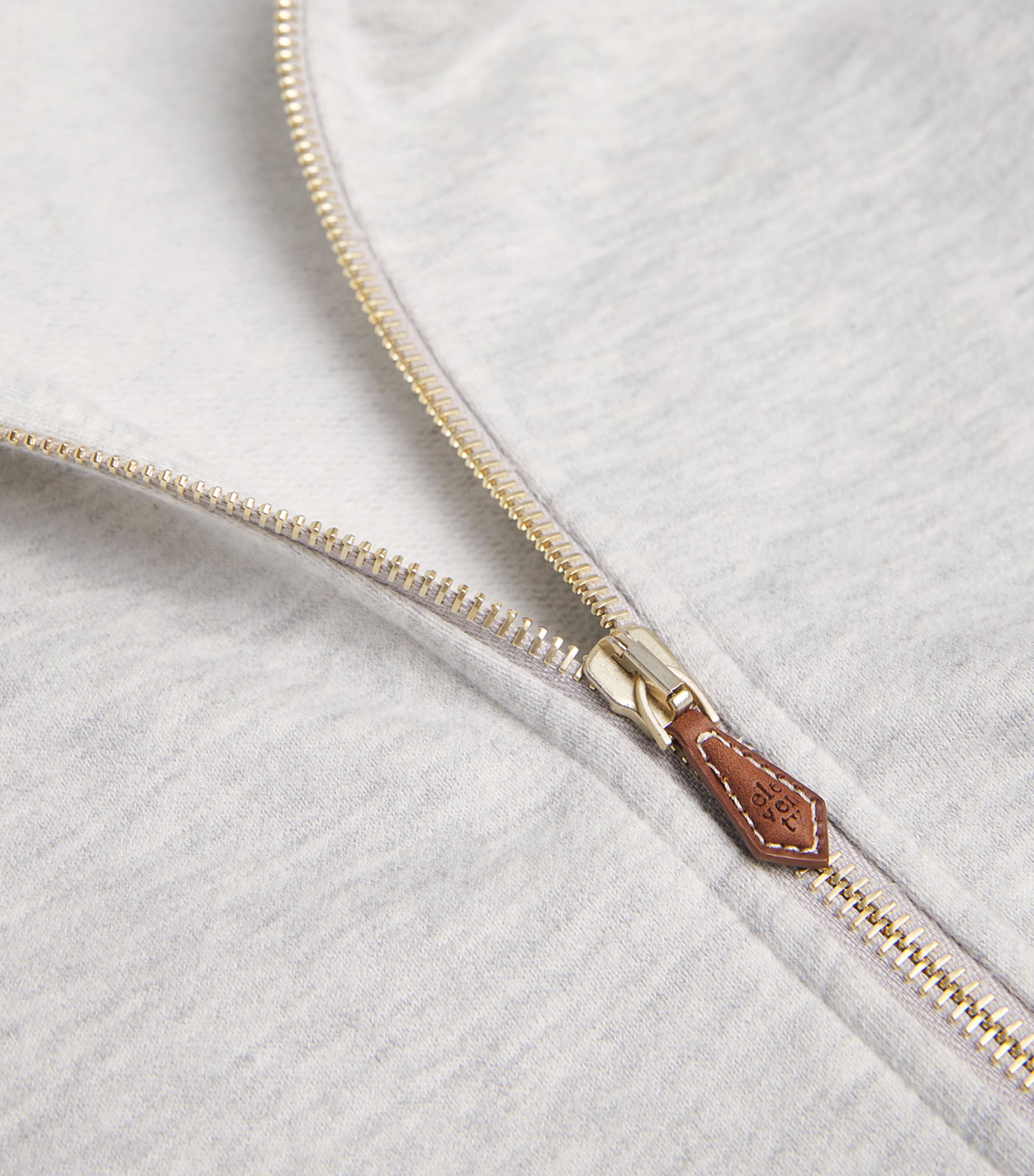 Cotton-Blend Zip-Up Hoodie GRIGIO CHIARO MELANG Image 5