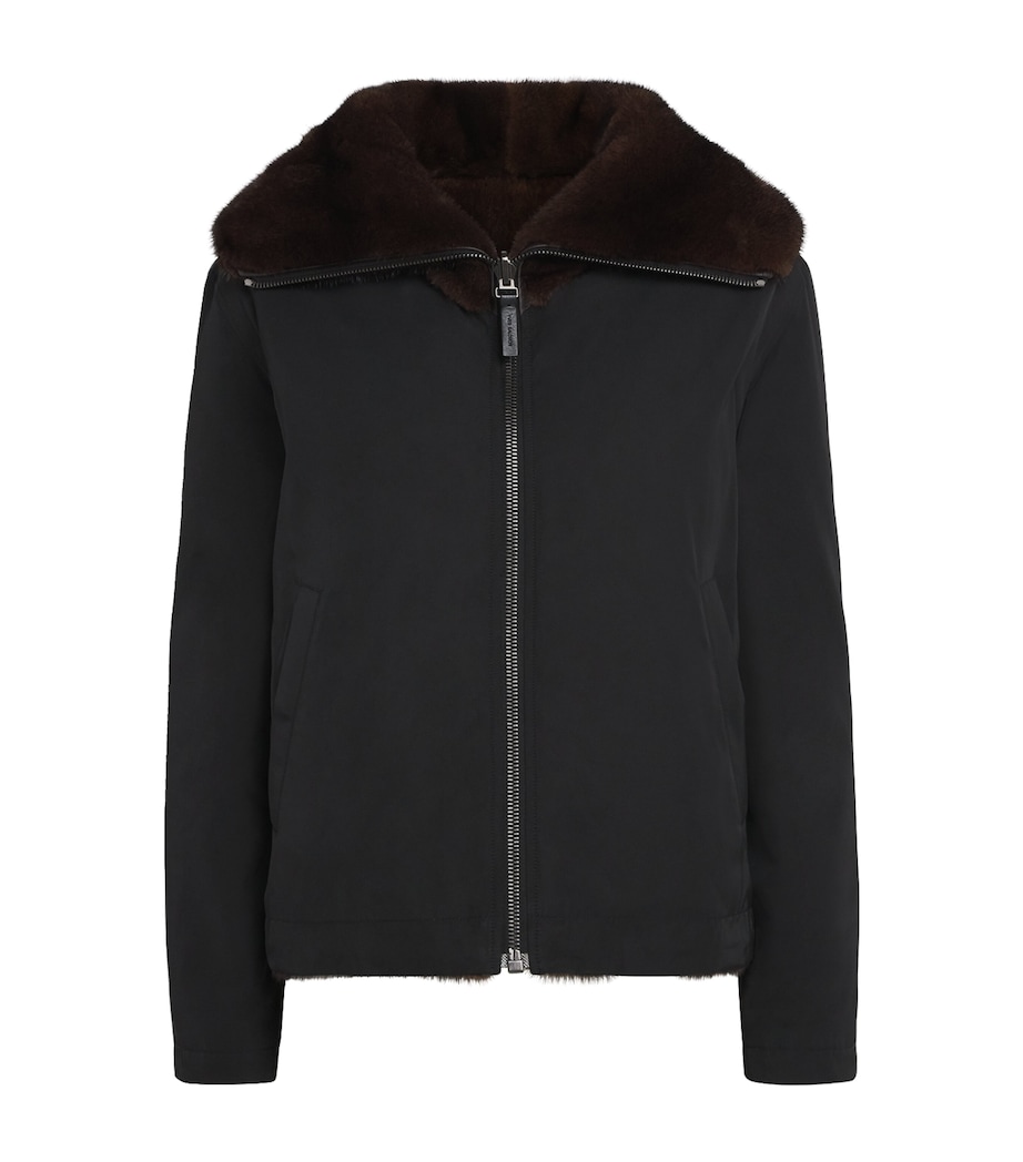 Down-Mink Reversible Puffer Jacket (60cm) B1163 Image 1