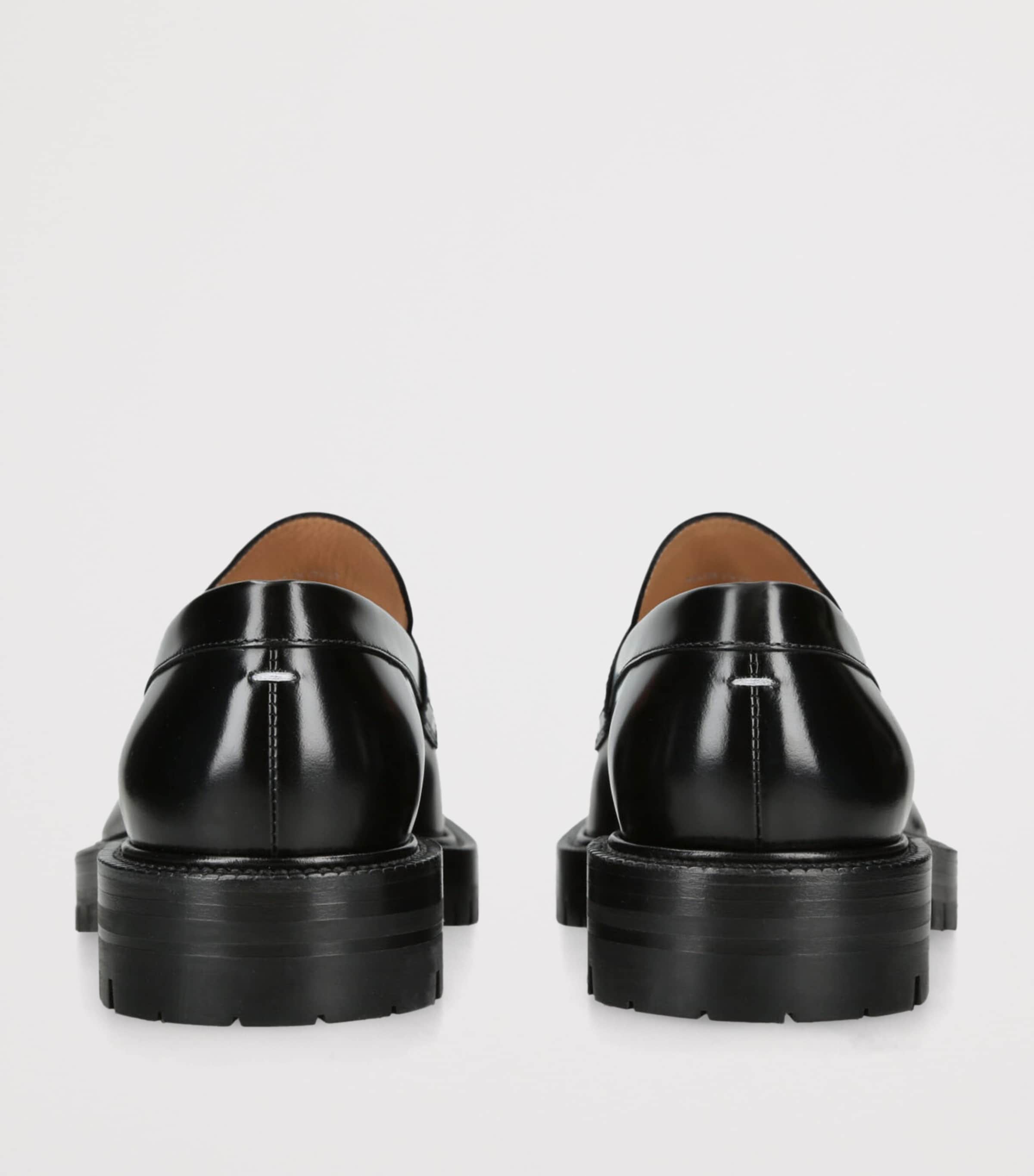 Leather Tabi County Loafers BLACK Image 2