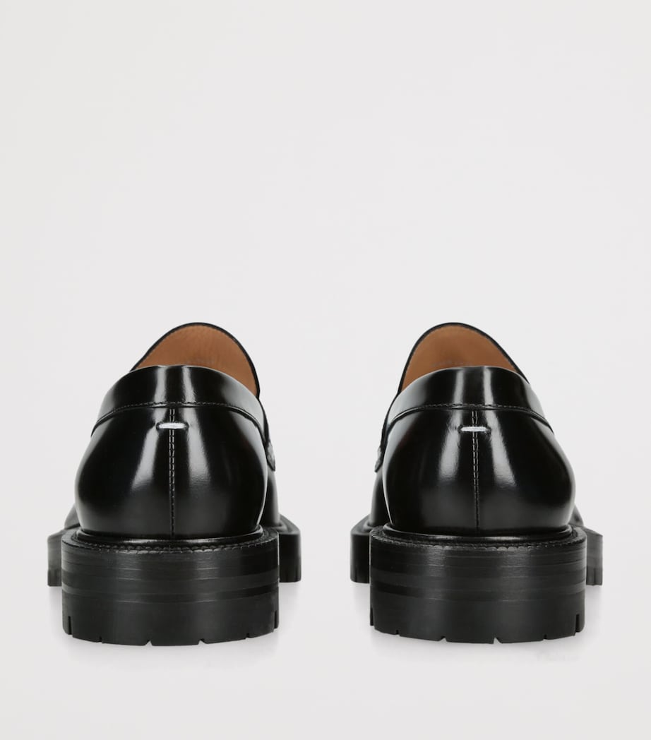 Leather Tabi County Loafers BLACK Image 2