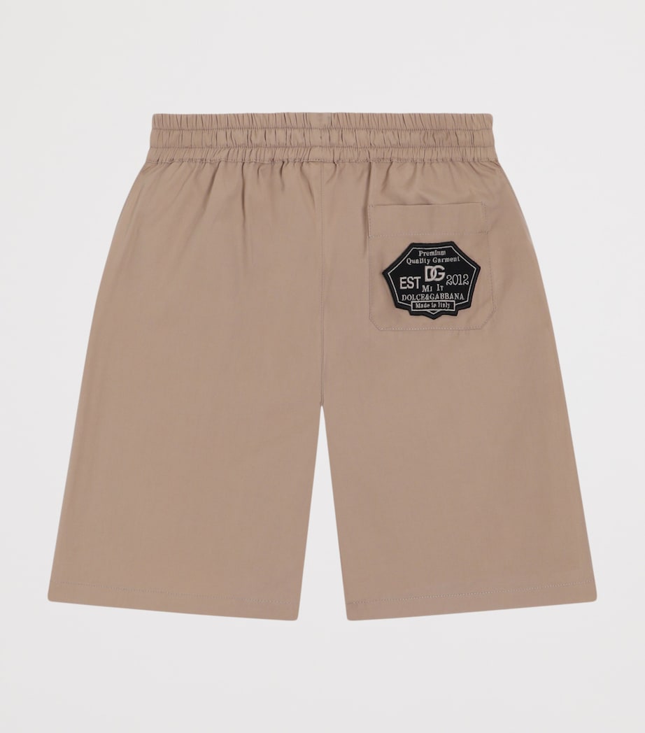 Dolce&Gabbana Kids Cotton Bermuda Shorts (8-12+ Years) Pink/white Image 2
