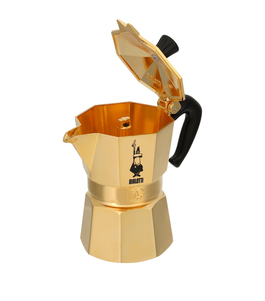 x Bialetti 24kt Gold Moka Ora 3-Cup Express U0001-ORO Image 5