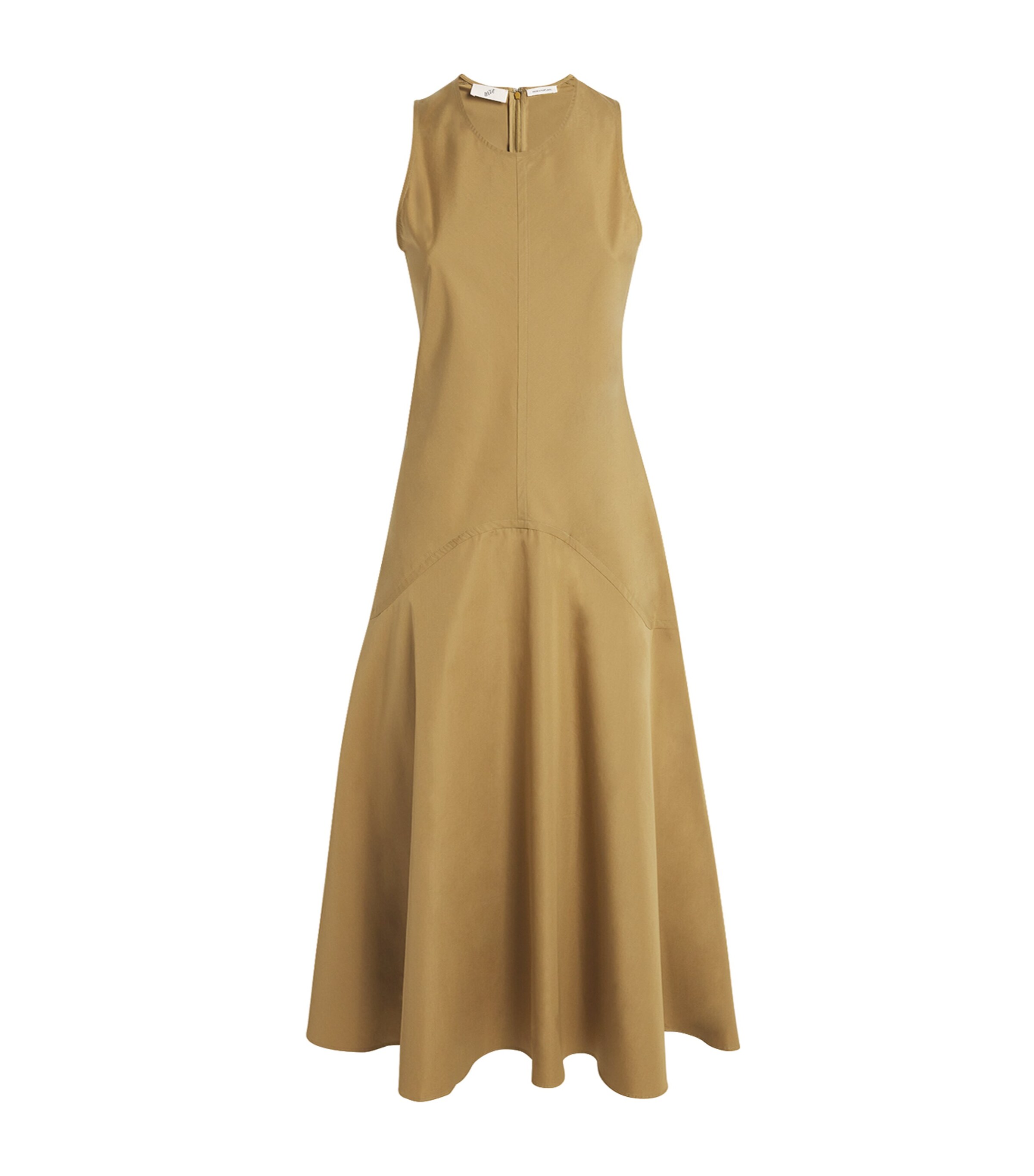 BITE Studios Womens Organic Cotton Shield Maxi Dress Khaki Image 1