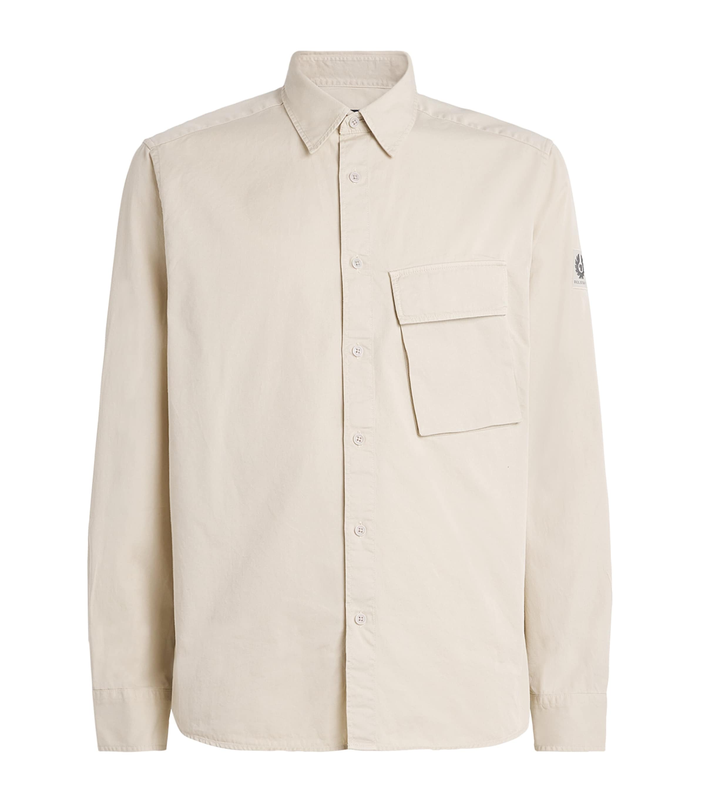 Belstaff Cotton Scale Shirt In Beige