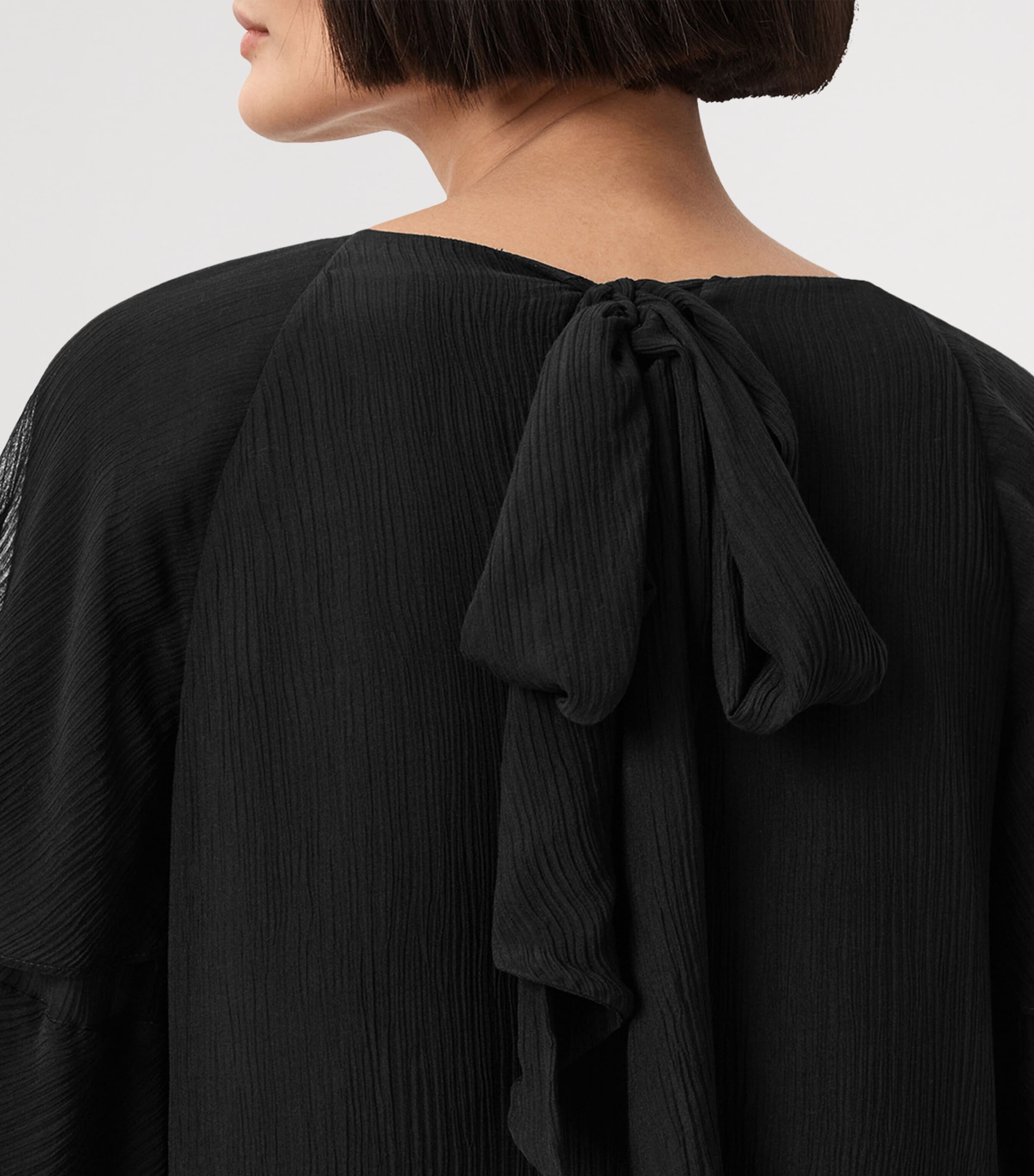 Ruffled Lissie Mini Dress BLACK Image 6