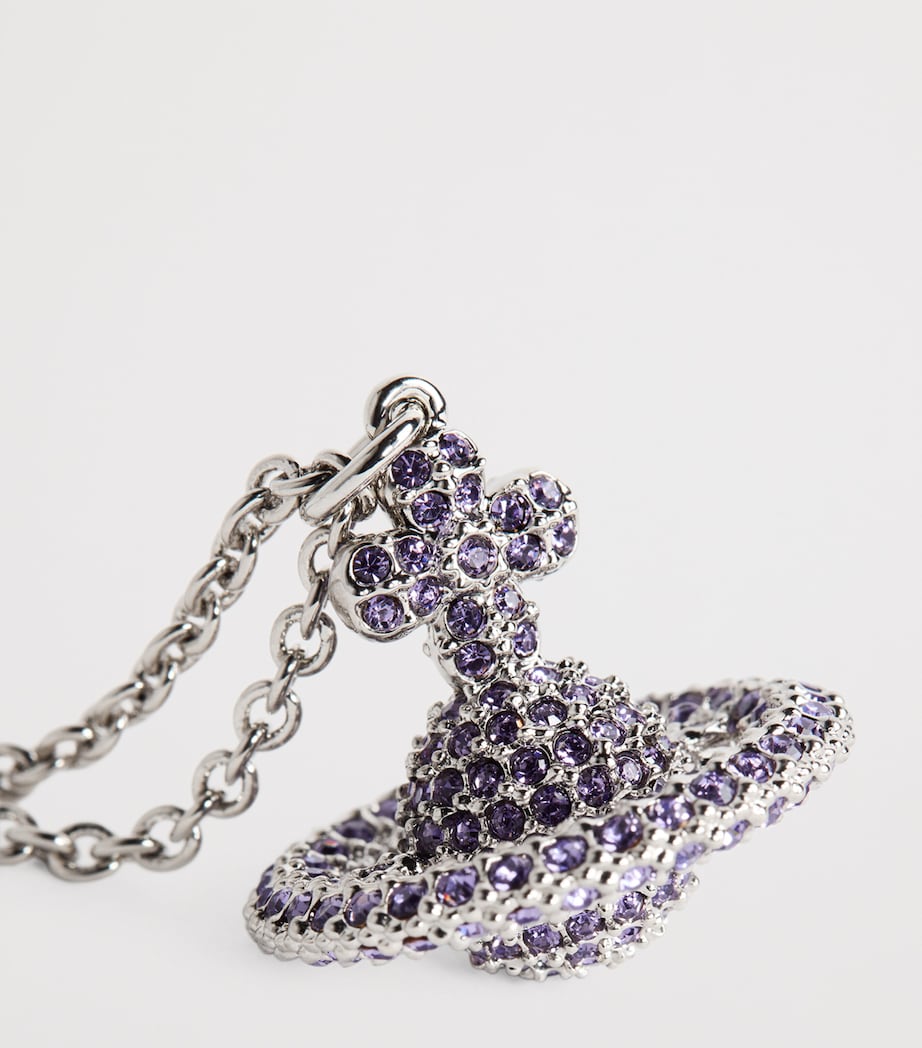 Bas Relief Orb Grace Necklace P219 PLATINUM Image 4