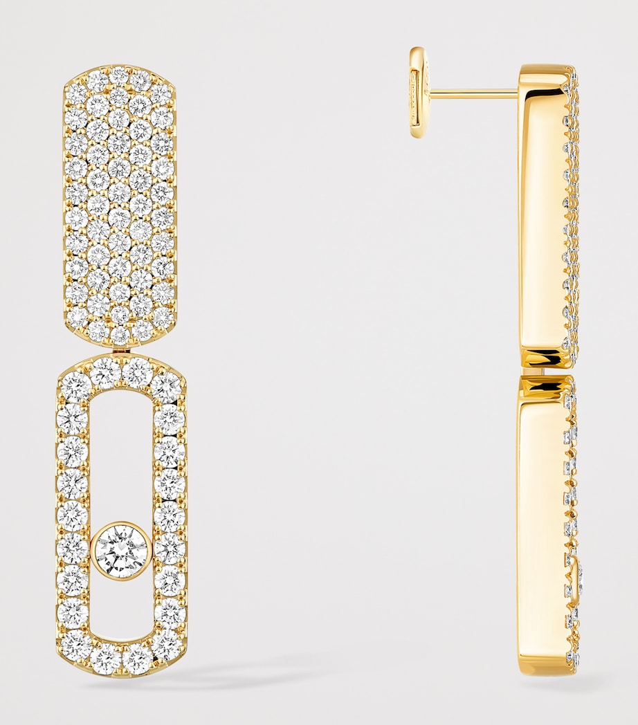 Messika Imperial Move White Gold and Diamond Earrings (0.70ct) Yellow Gold Image 3