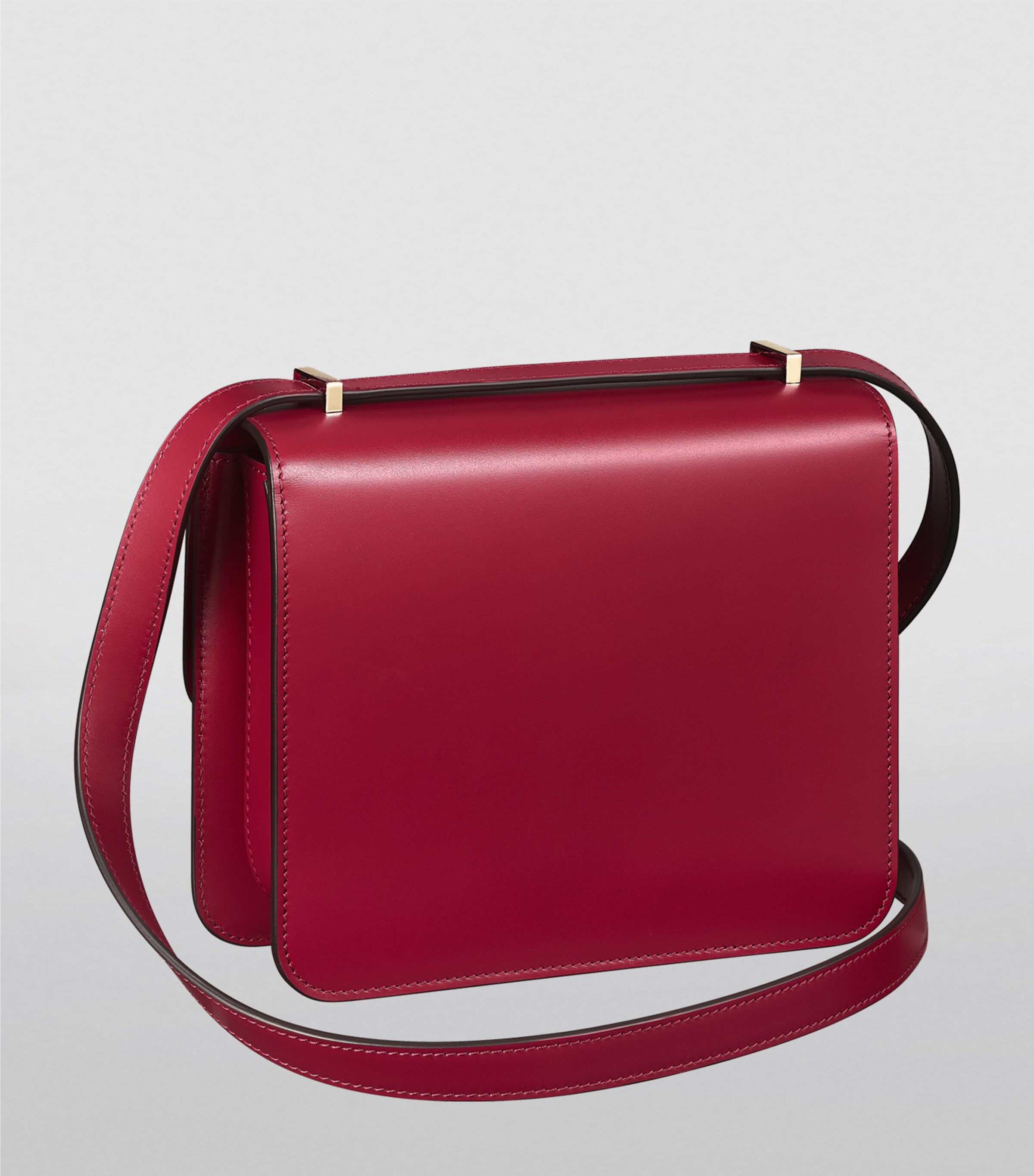 Mini Leather C de Cartier Shoulder Bag CHERRY RED Image 7