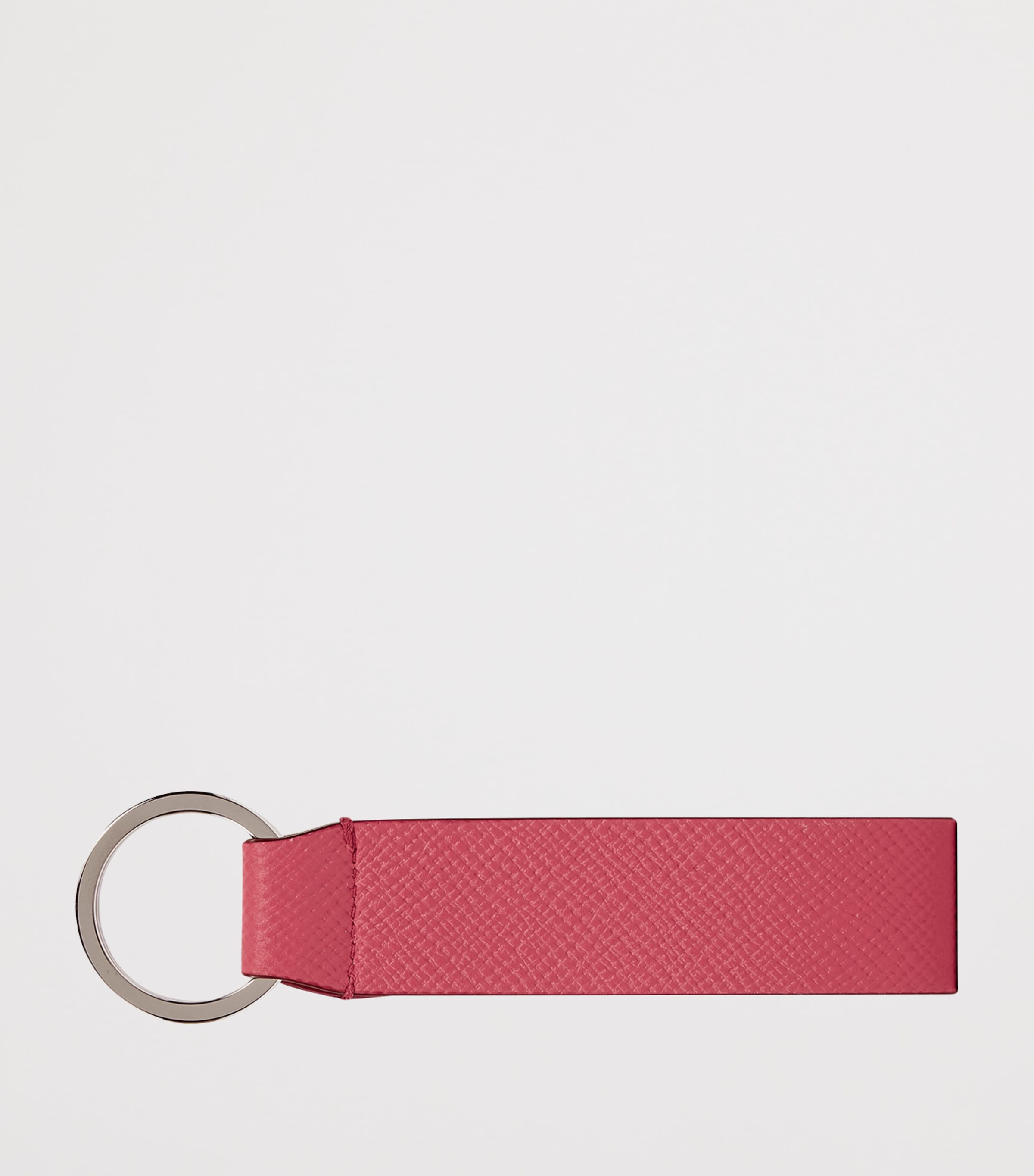 Smythson Pink Panama Leather Keyring | Harrods US