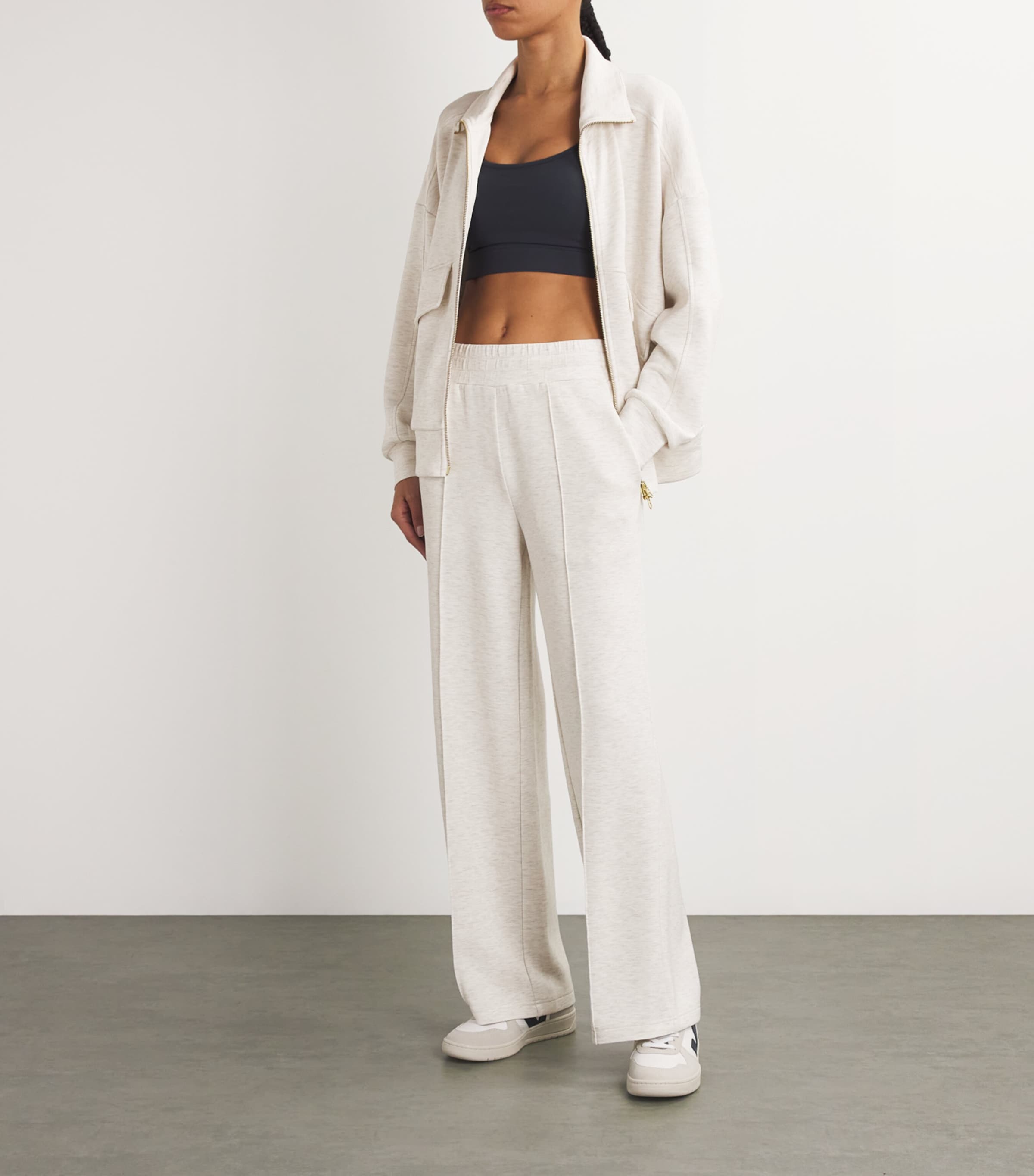 The Wide Leg Trousers IVORY MARL Image 2
