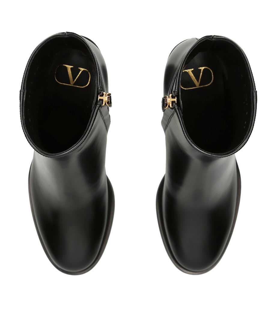 VLogo Signature Ankle Boots 75 BLACK Image 6