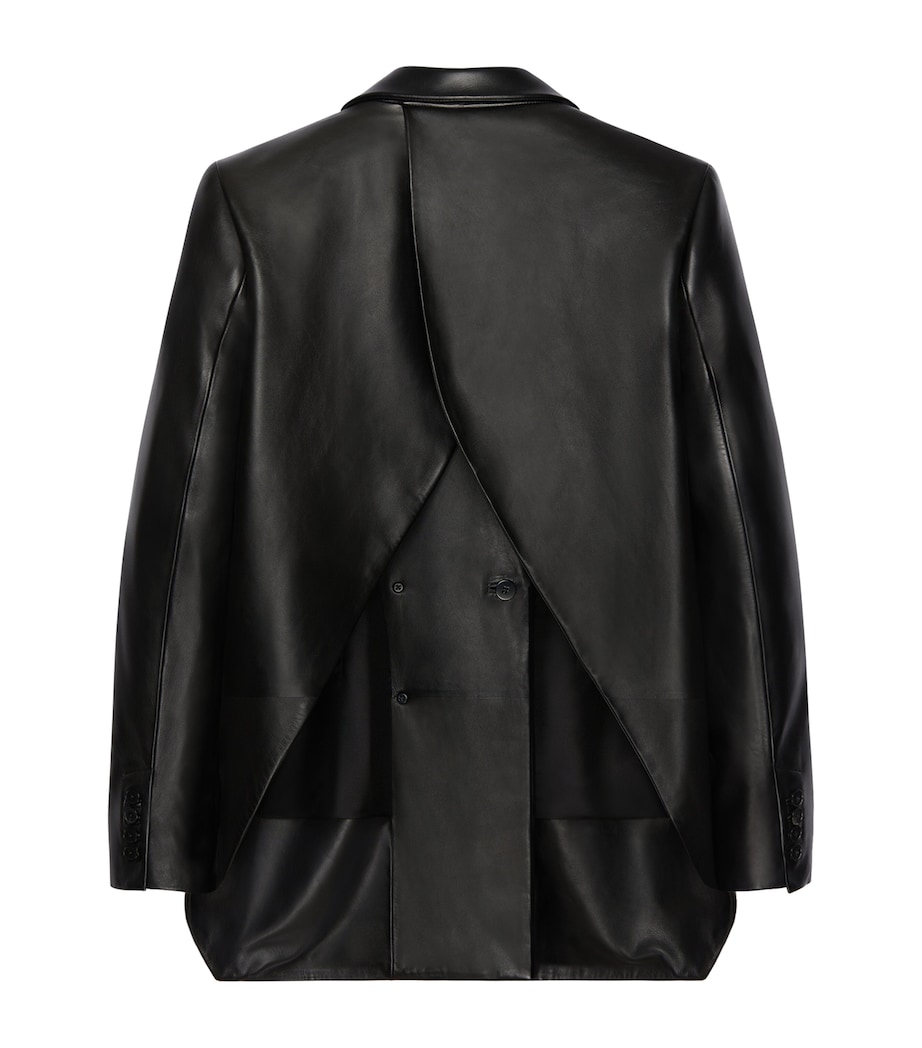 Givenchy Womens Leather Jacket Black Image 4