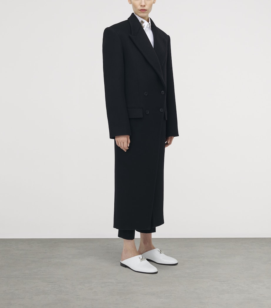 Wool Double-Breasted Coat 1000 Image 3