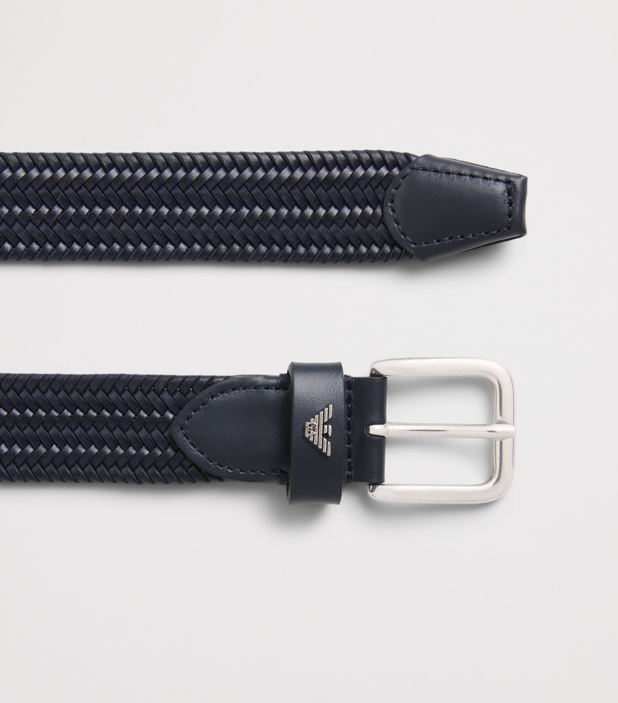 Emporio Armani Leather Woven Belt Image 3