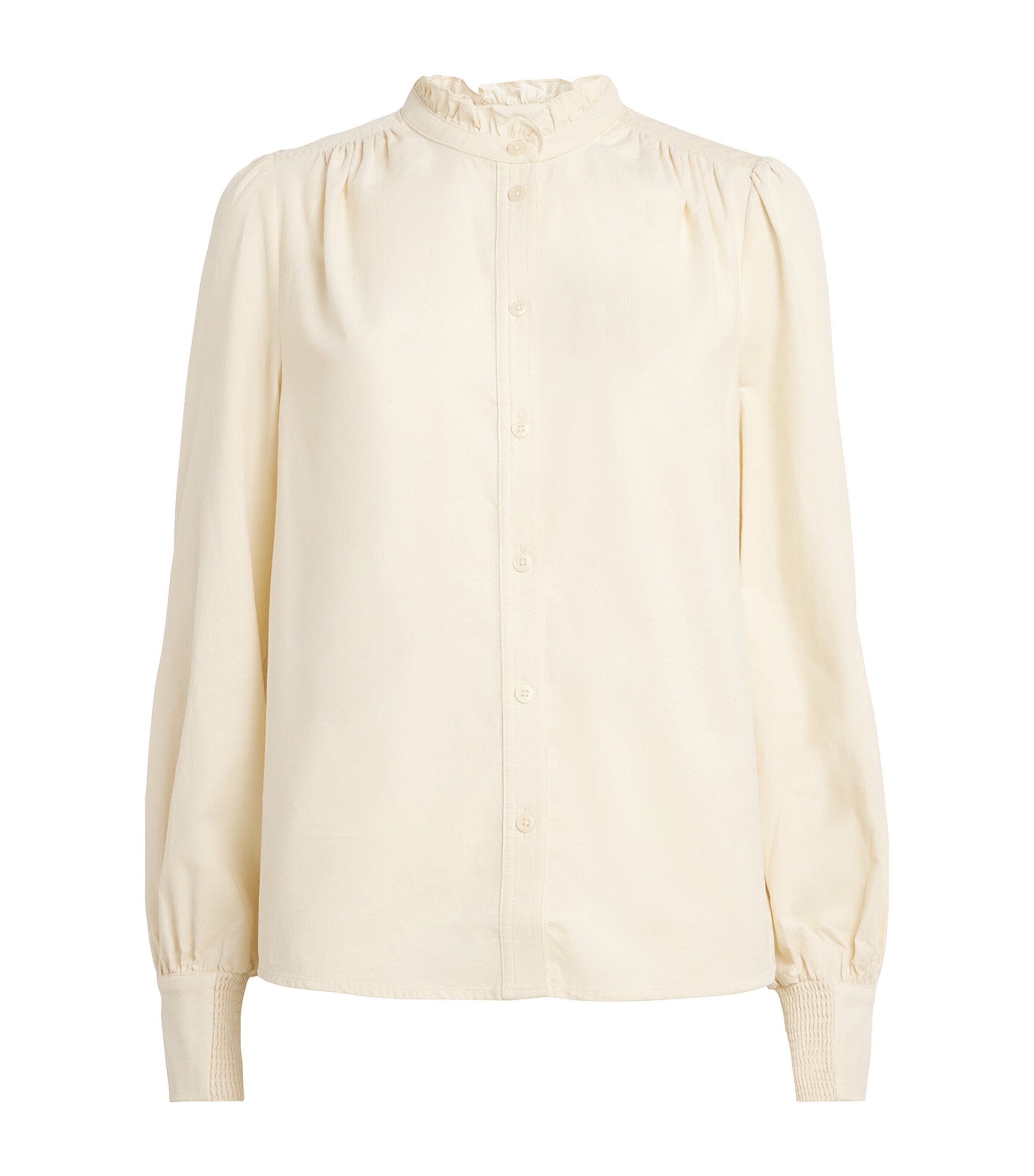Me+em Super Soft Micro Cord Blouse In White