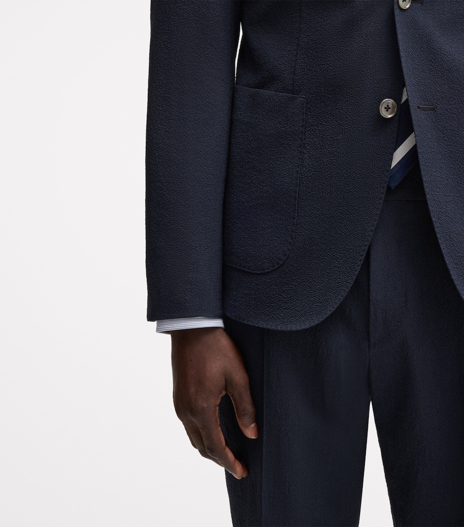 Virgin Wool-Blend Slim Blazer 404 Image 4