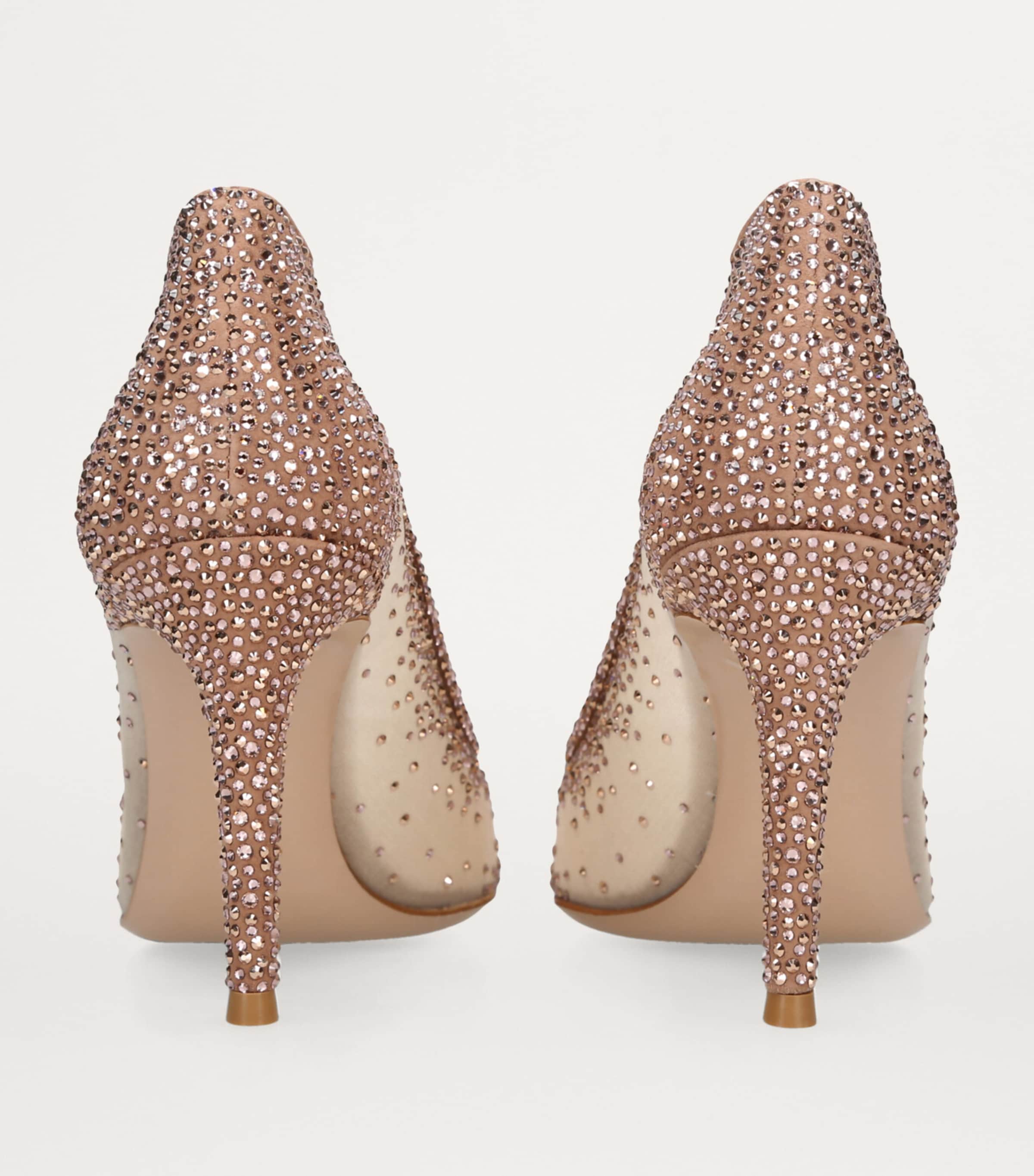 Embellished Rania Pumps 85 MID BROWN Image 3