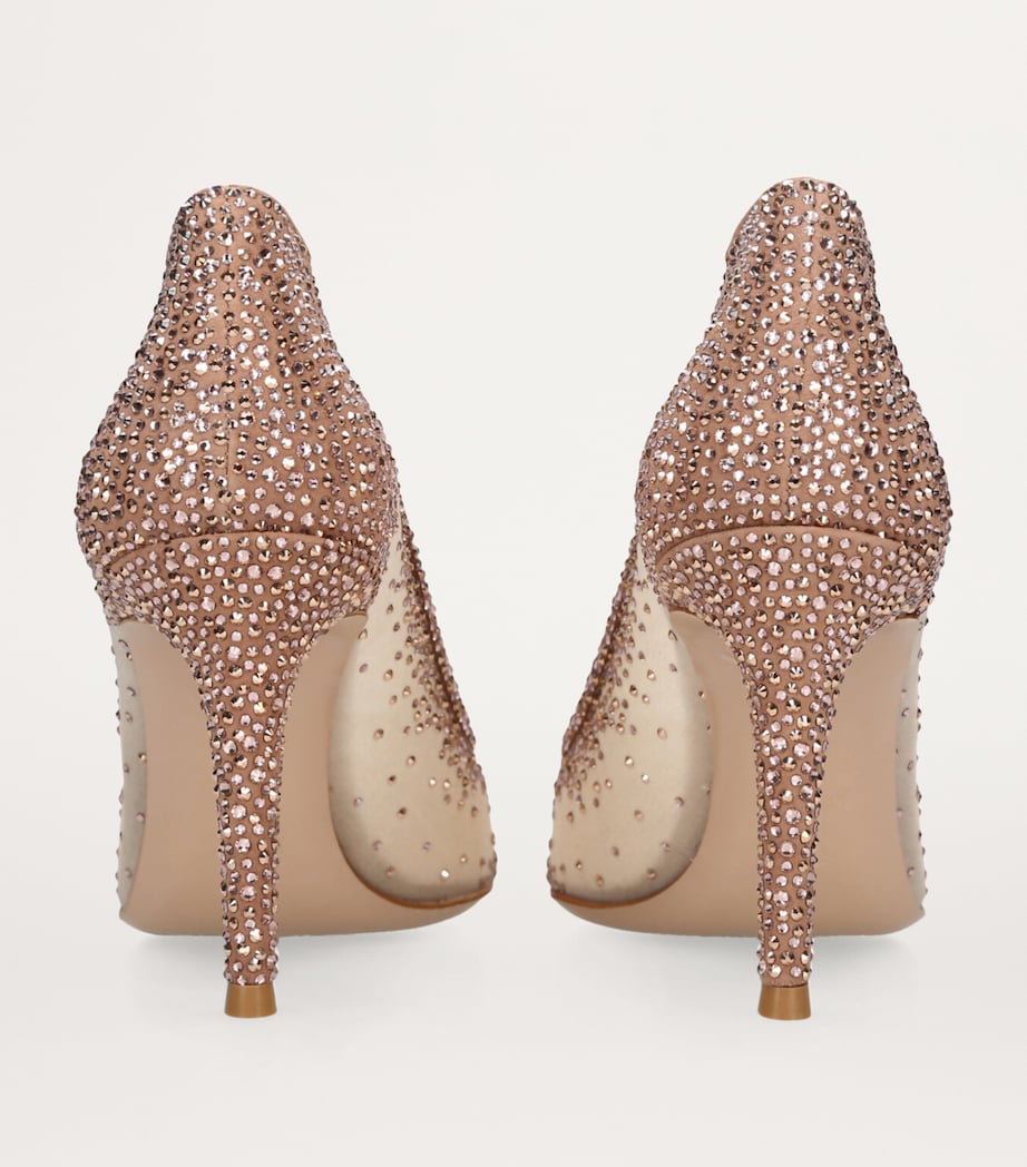 Embellished Rania Pumps 85 MID BROWN Image 3