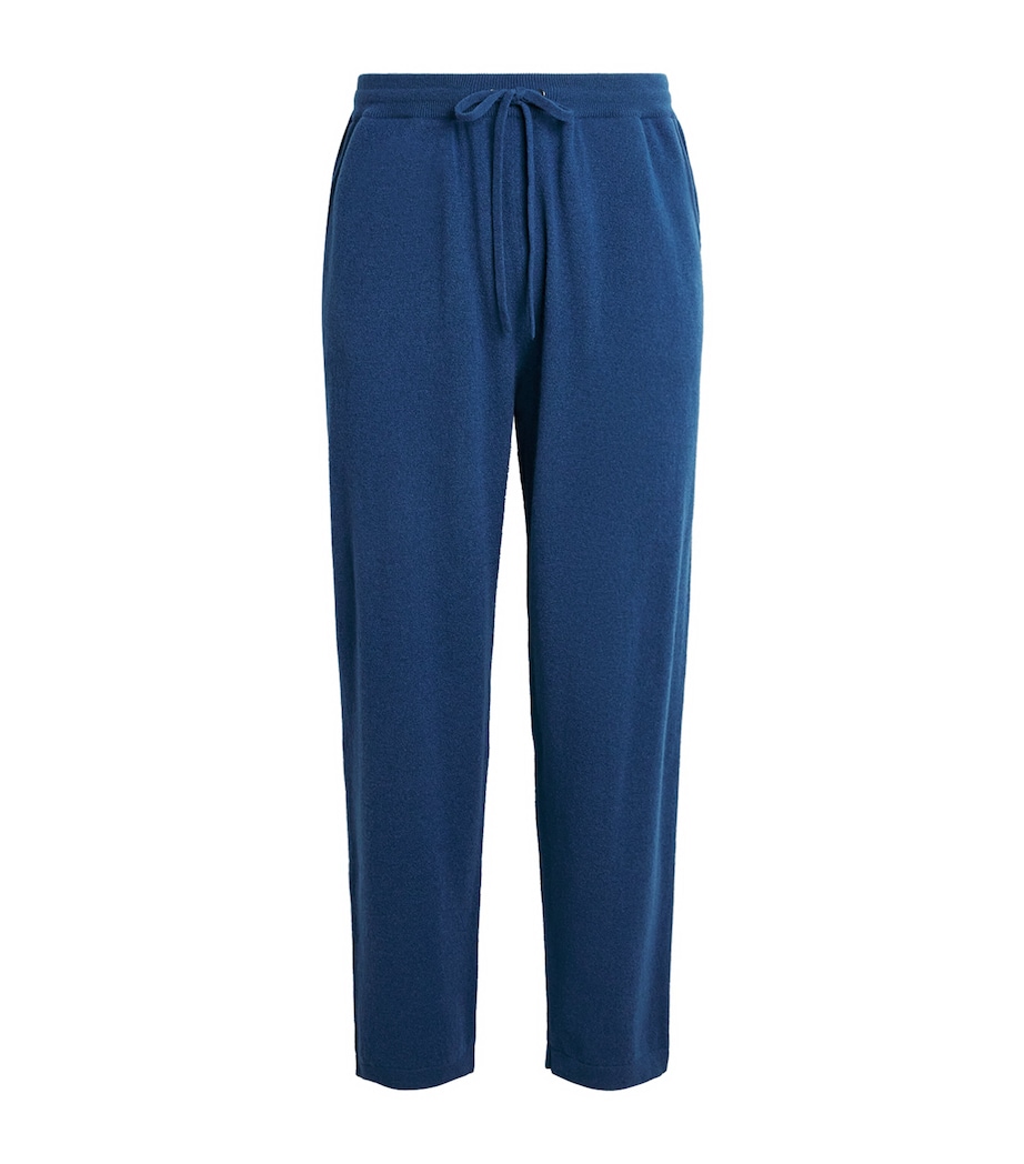Johnstons Of Elgin Mens Cashmere-Blend Sweatpants Adelphi Blue Image 1