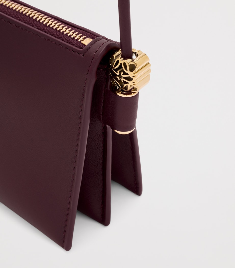 Leather Joya Pouch DARK BURGUNDY Image 9