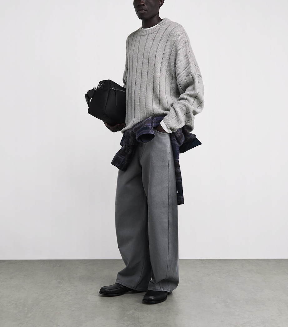 Wool-Blend Large-Rib Sweater GREY Image 2