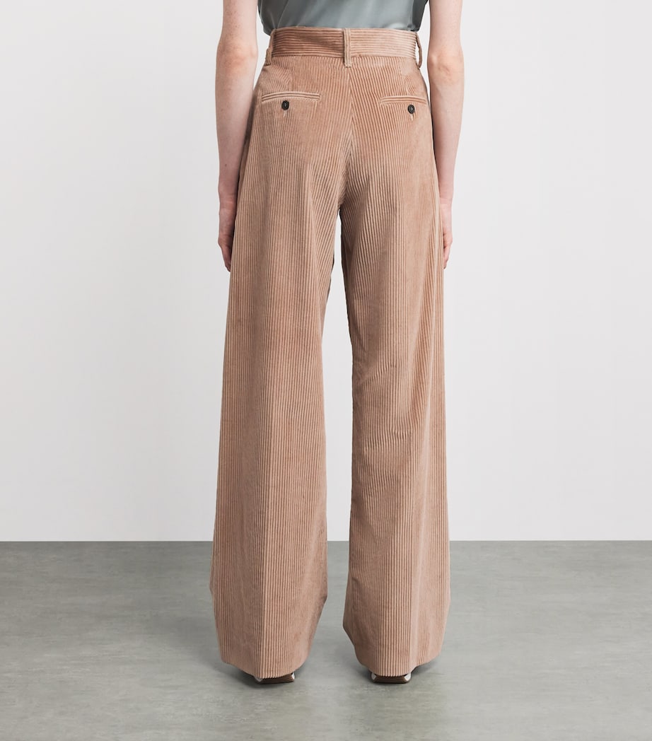 Corduroy Wide-Leg Trousers ANTIQUE ROSE Image 4