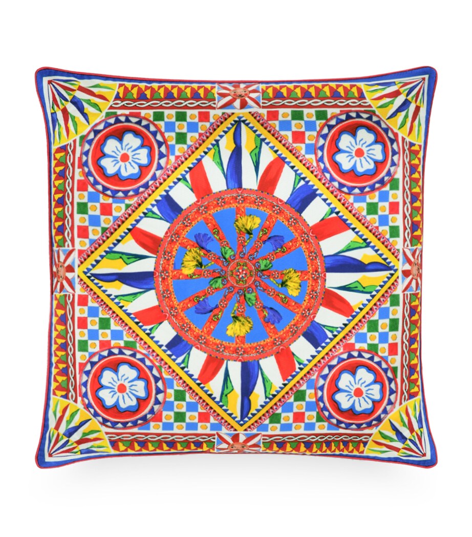 Silk Carretto Square Cushion (45cm x 45cm) UC068 CARRETTO MULTI Image 1