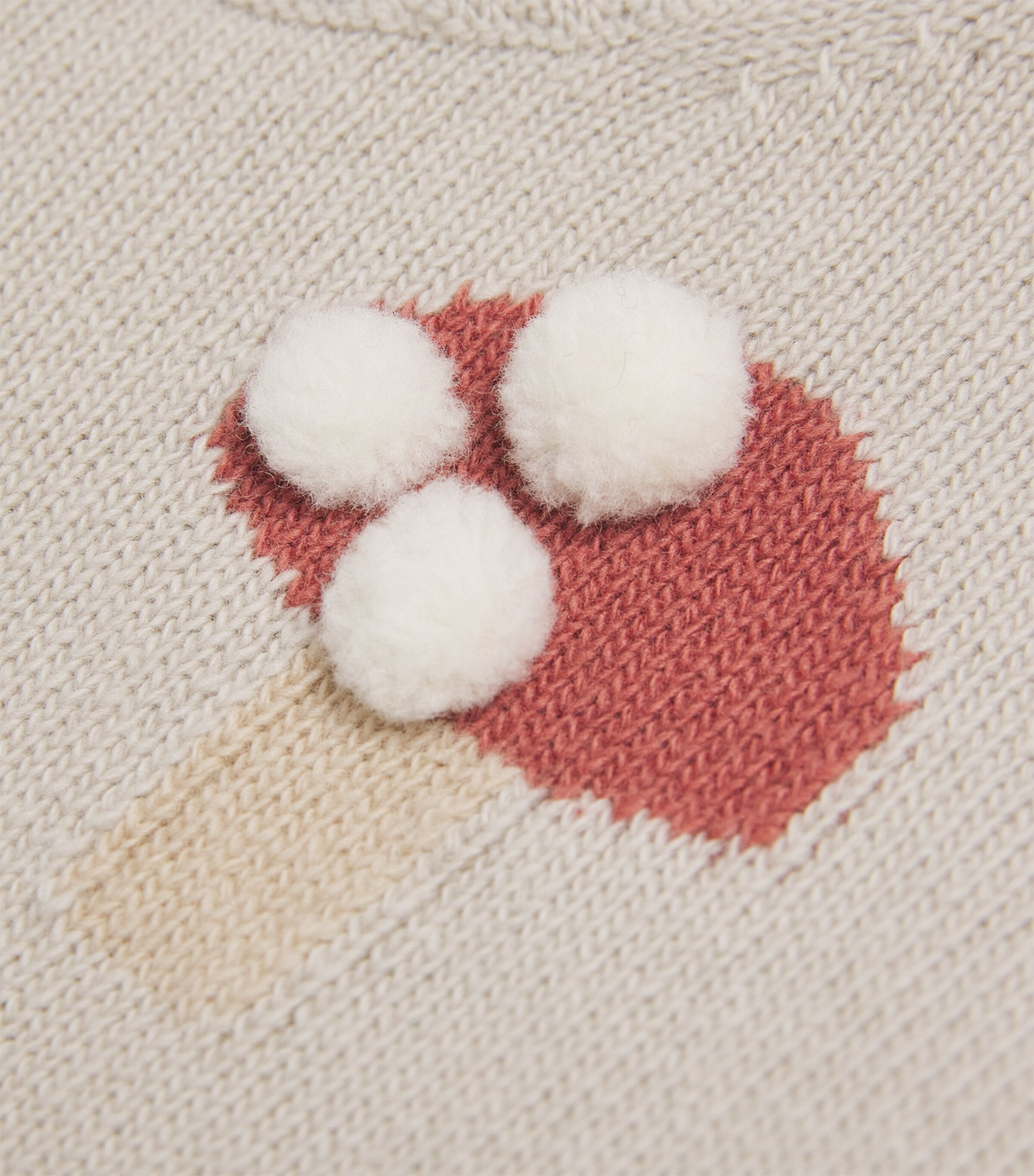 Cotton Ribbed Sweater 106ALMOND BEIGE Image 3