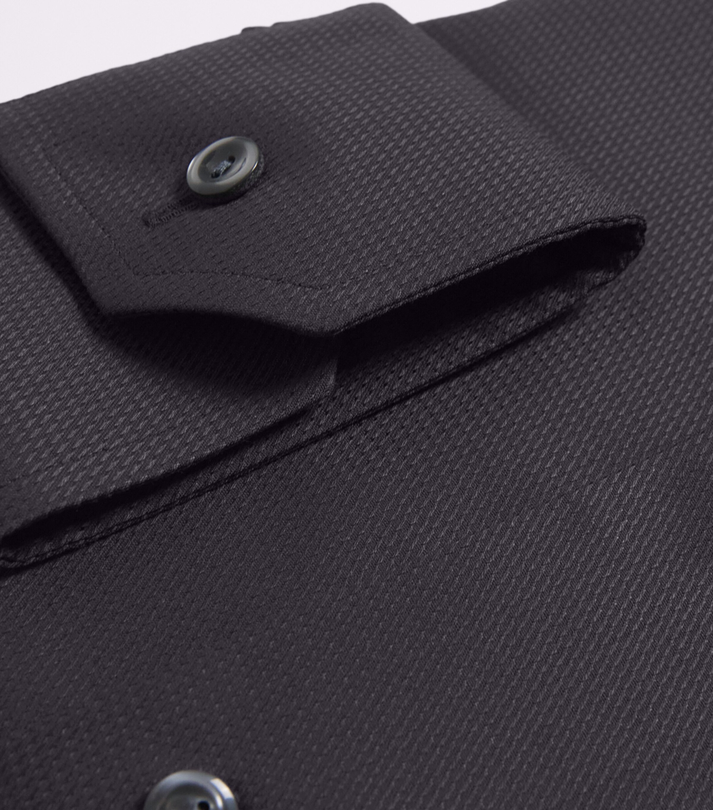 Cotton Dobby Contemporary Fit Shirt 18 BLACK Image 5