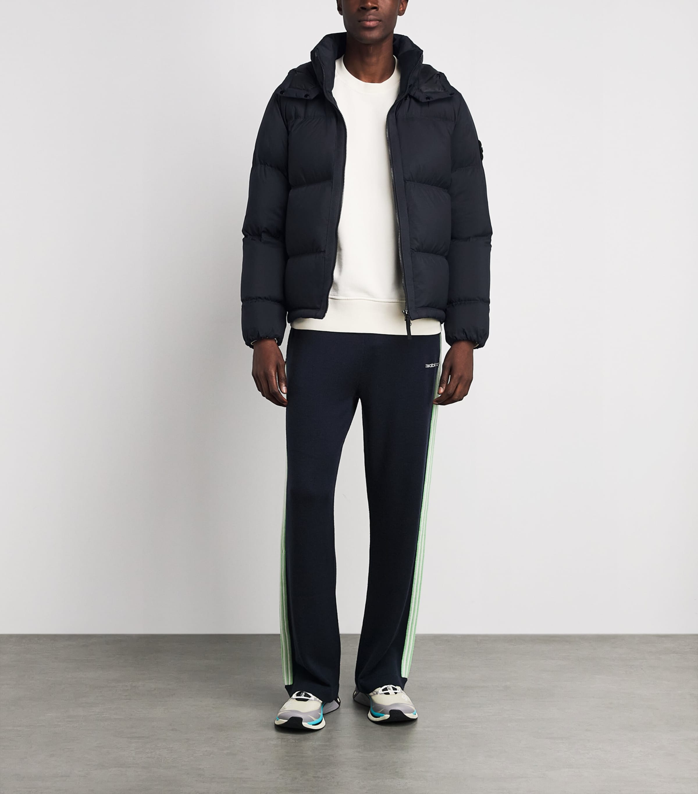 Stone Island Mens Ripstop Down-Padded Coat Image 2