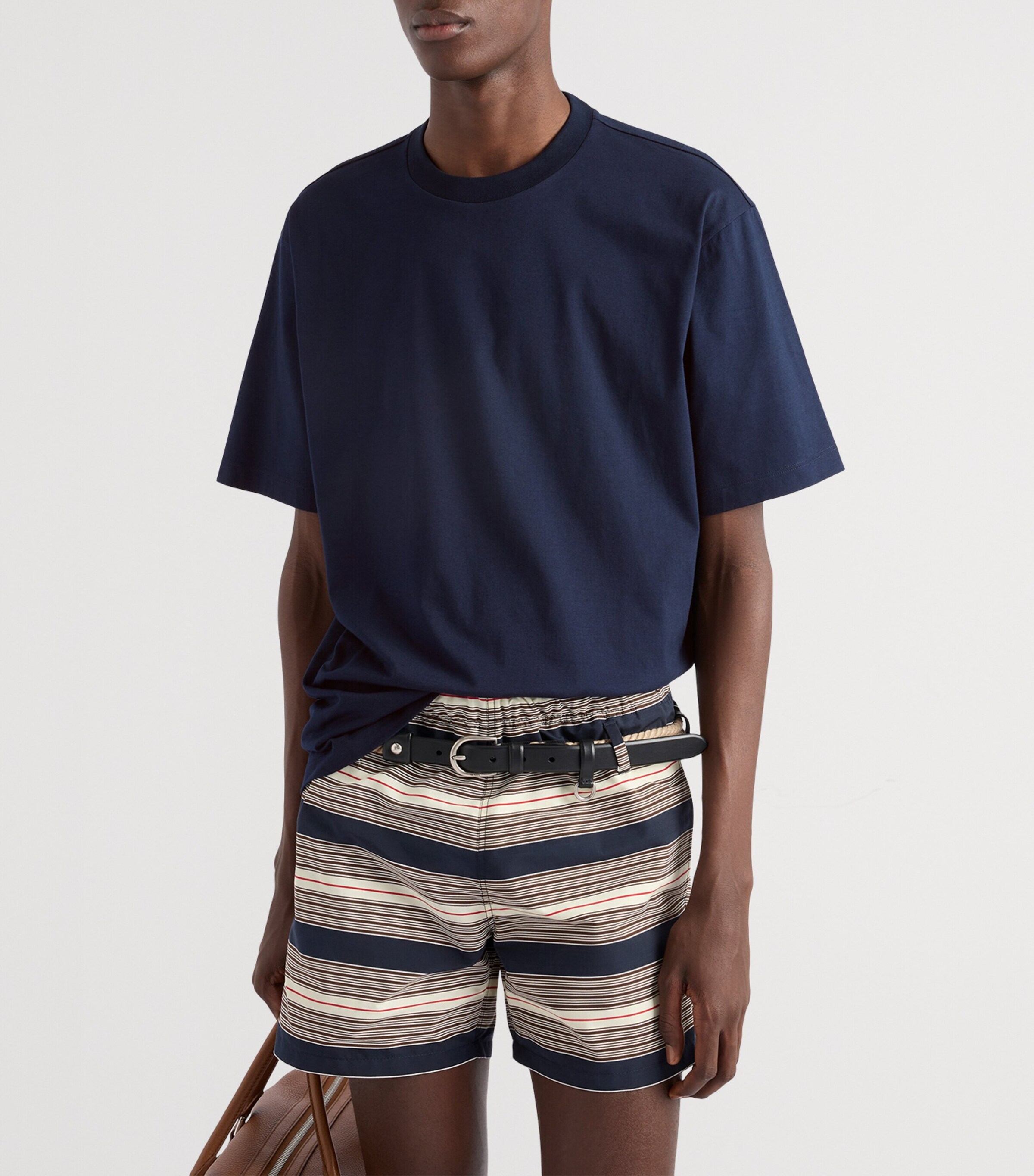 Prada Mens Cotton Conceptual Triangle T-Shirt Image 3