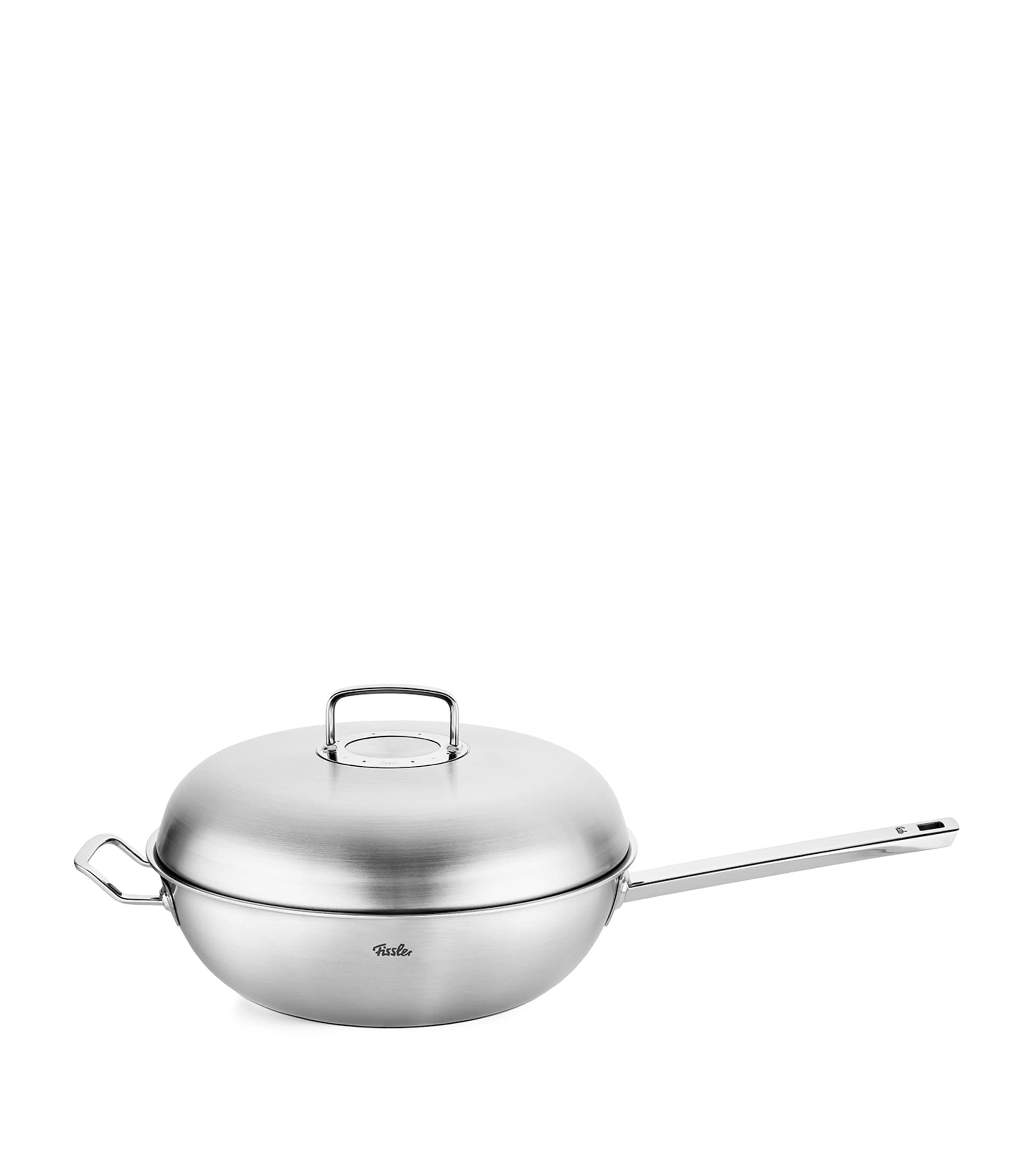 Original-Profi Handled-Wok with Lid (32cm) INOX GREY Image 1