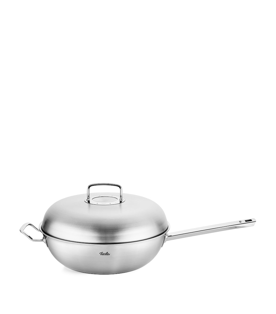 Original-Profi Handled-Wok with Lid (32cm) INOX GREY Image 1