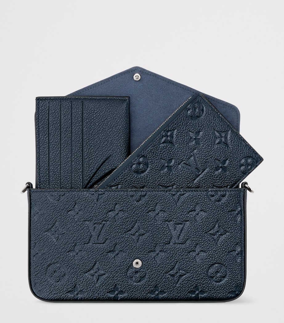 Leather Pochette Félicie Pouch SHIMMERY INK Image 5