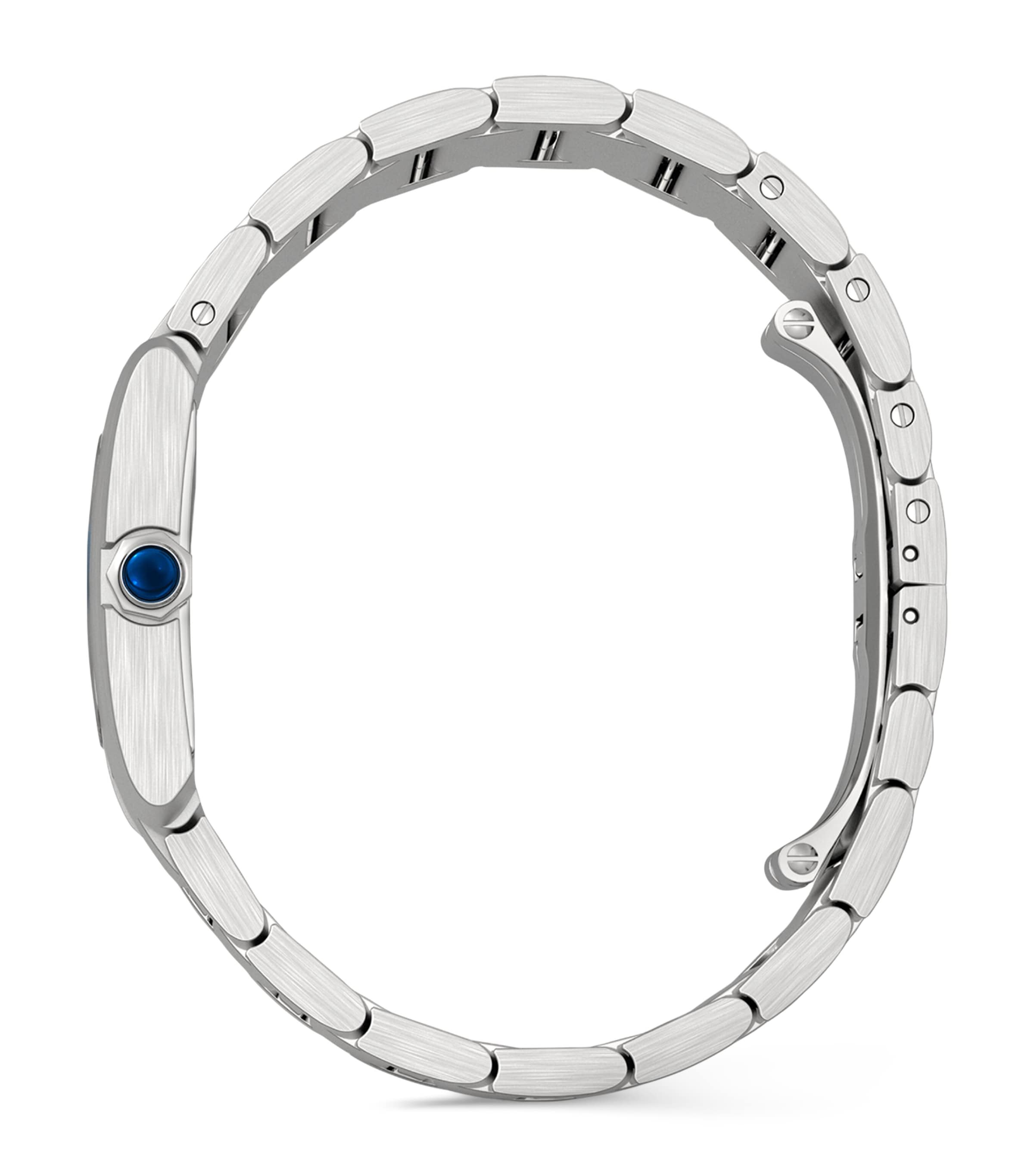 Medium Stainless Steel Tank Française Watch 27mm SILVER Image 5