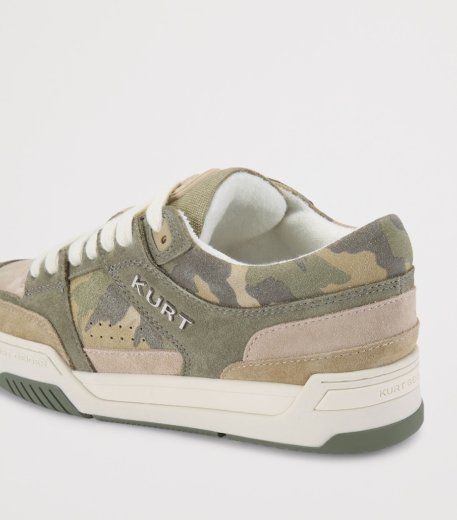 Kurt Geiger London Leather Hatton Sneakers Green Comb Image 4