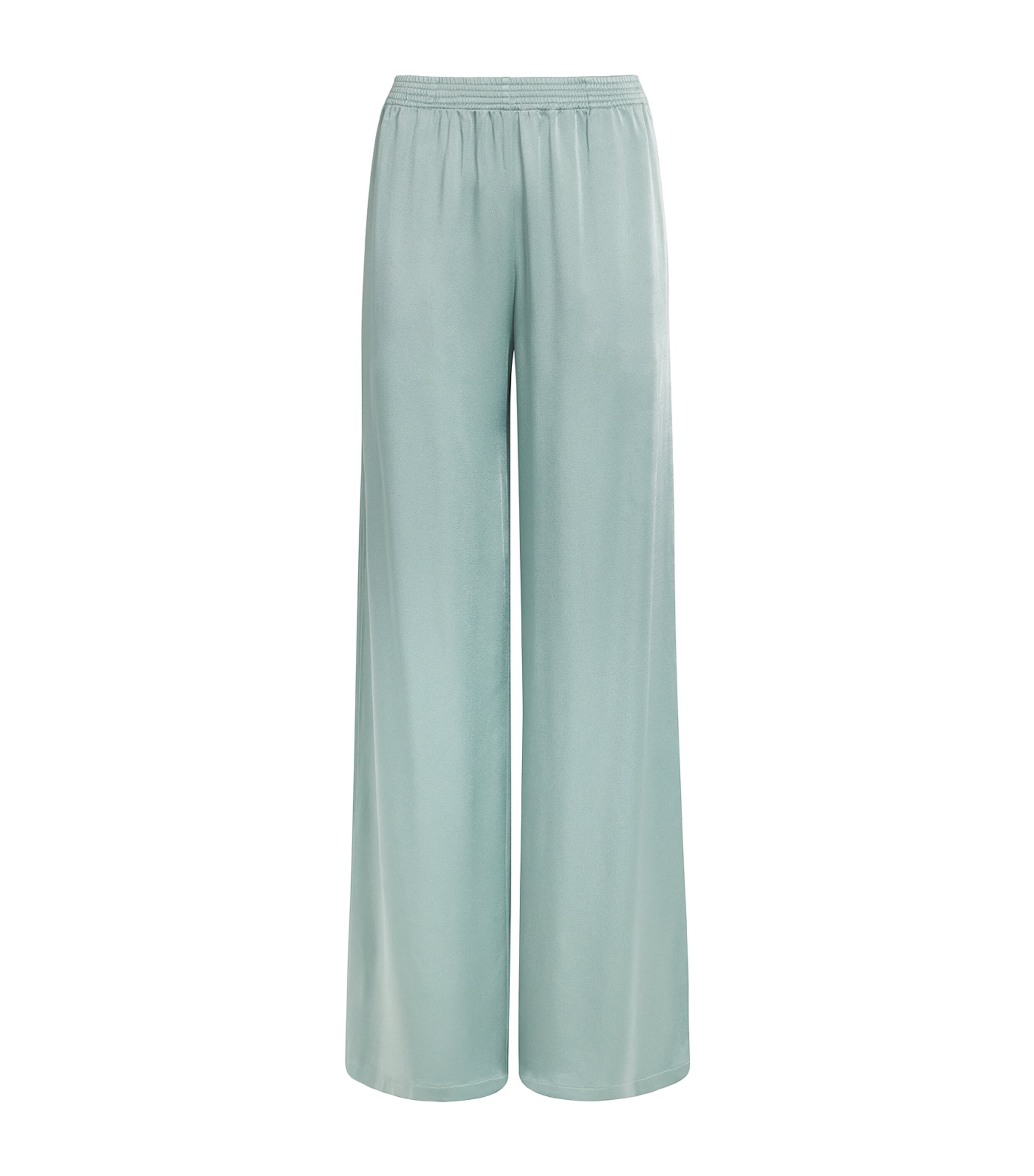 Fabiana Filippi Womens Satin Beaded Trousers Verde Image 1