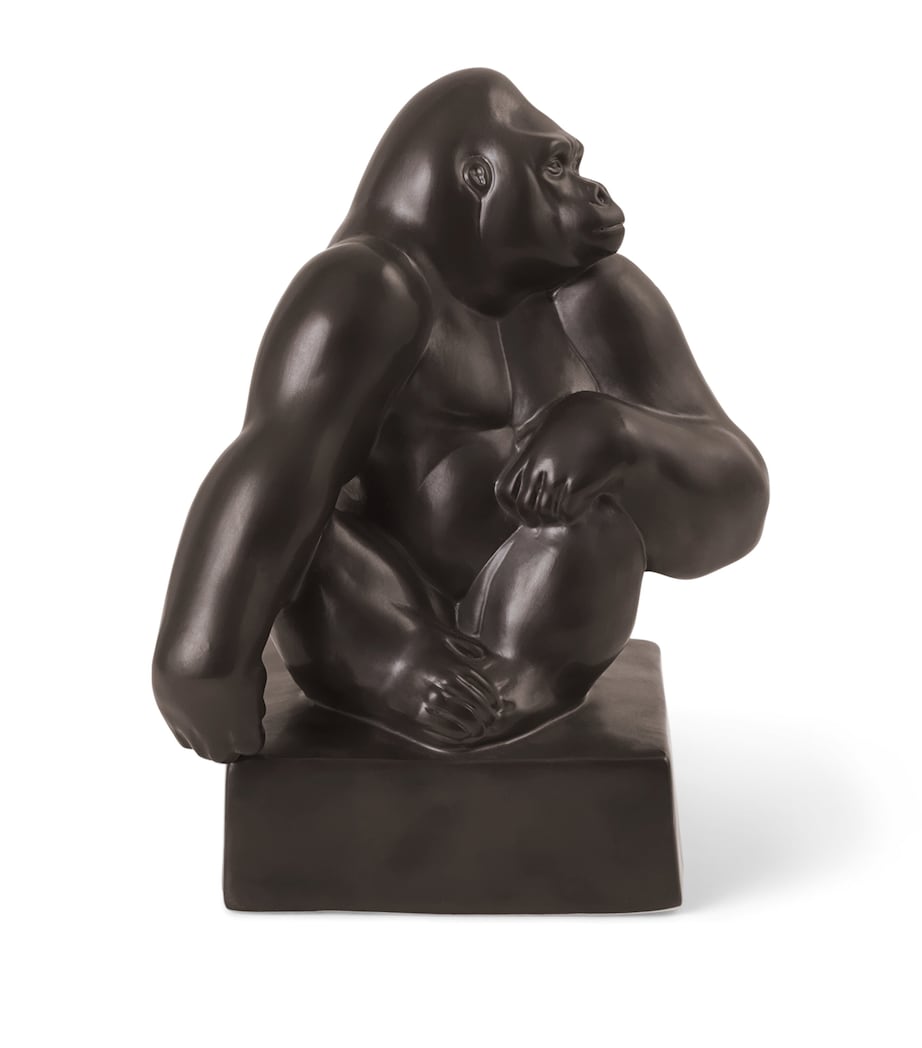 Porcelain Gorilla Figurine (20cm) MULTI Image 3