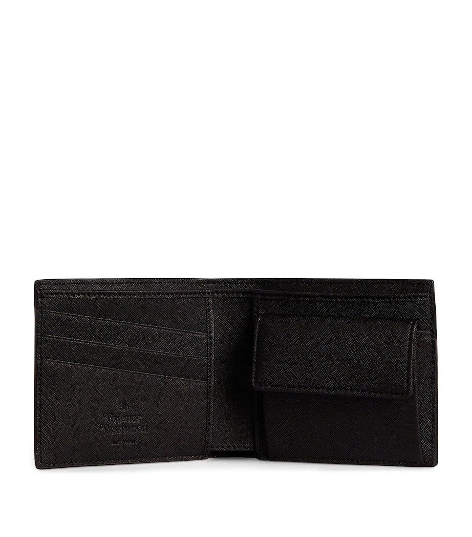 Leather Orb Bifold Wallet N401 BLACK Image 3