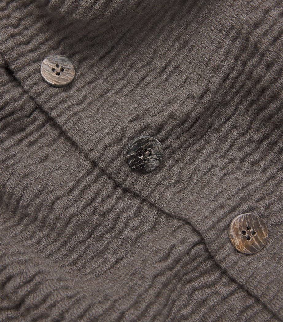 Cashmere Wide Cardigan BISON Image 5