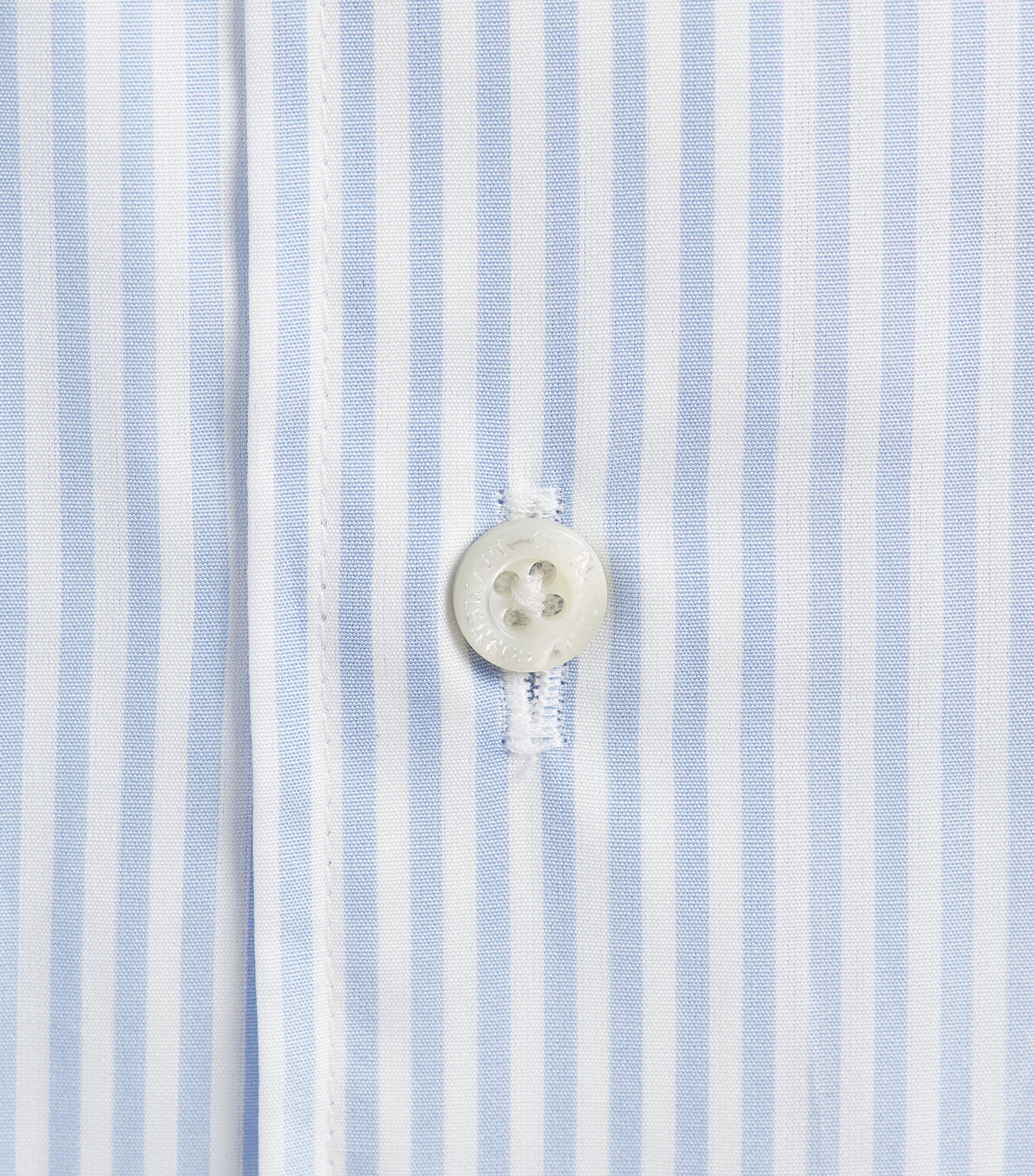 Corneliani Mens Cotton Stripe Shirt China Blue Image 6
