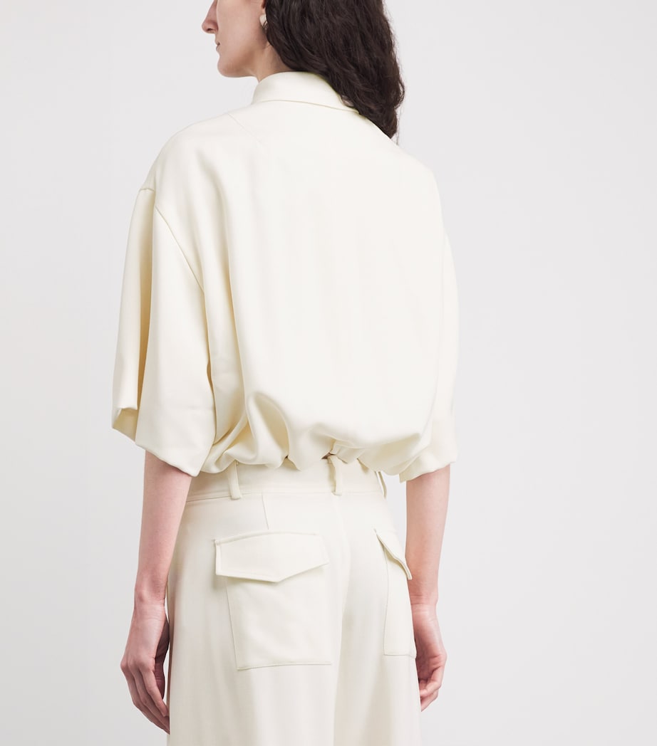 Wool-Silk Jacket WHITE Image 5