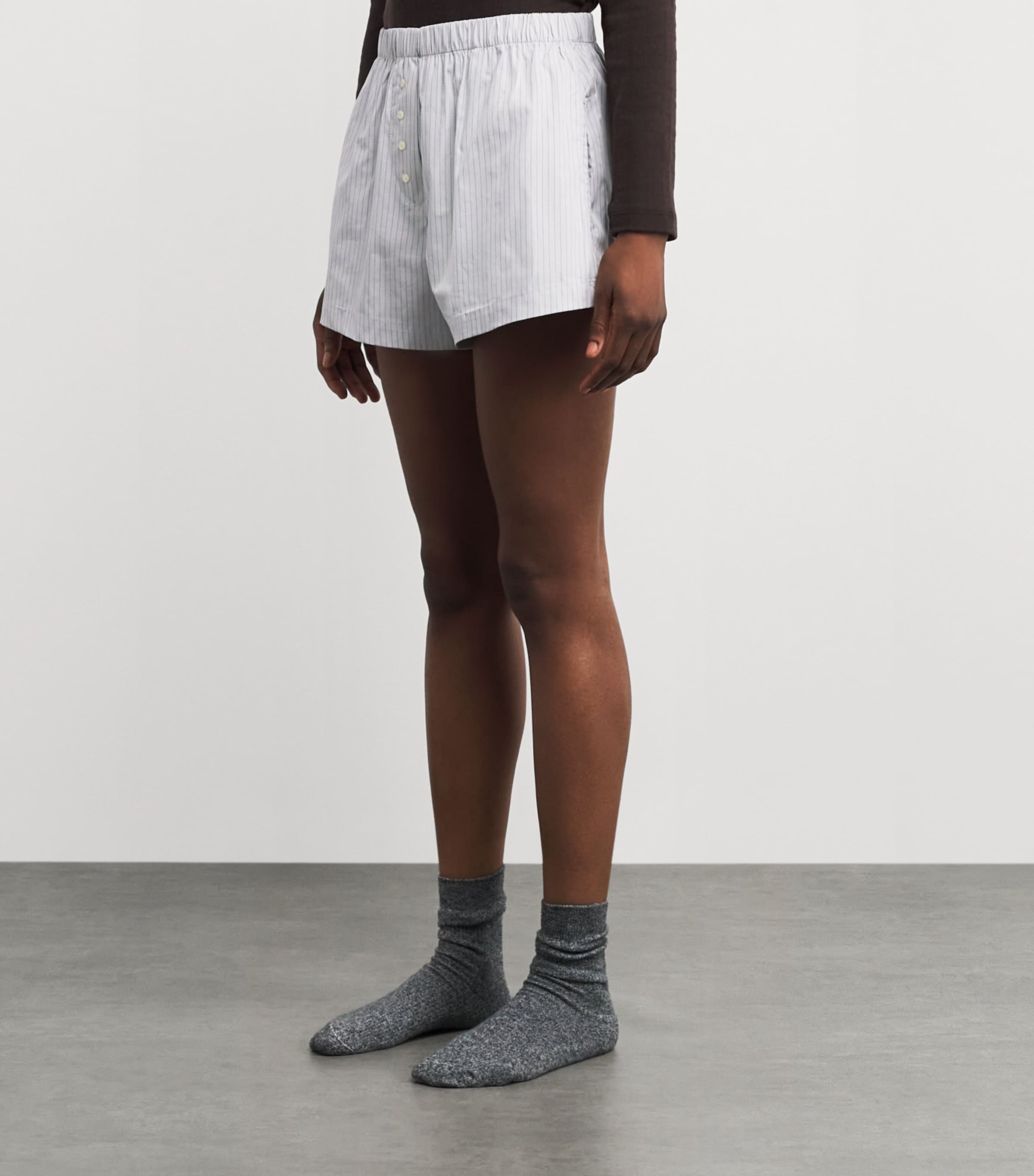 Stripe Yoshi Boxer Shorts DOVE/FOREST STRIPE Image 3