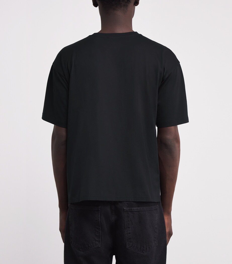 Cotton Relaxed Pocket T-Shirt BLK Image 4