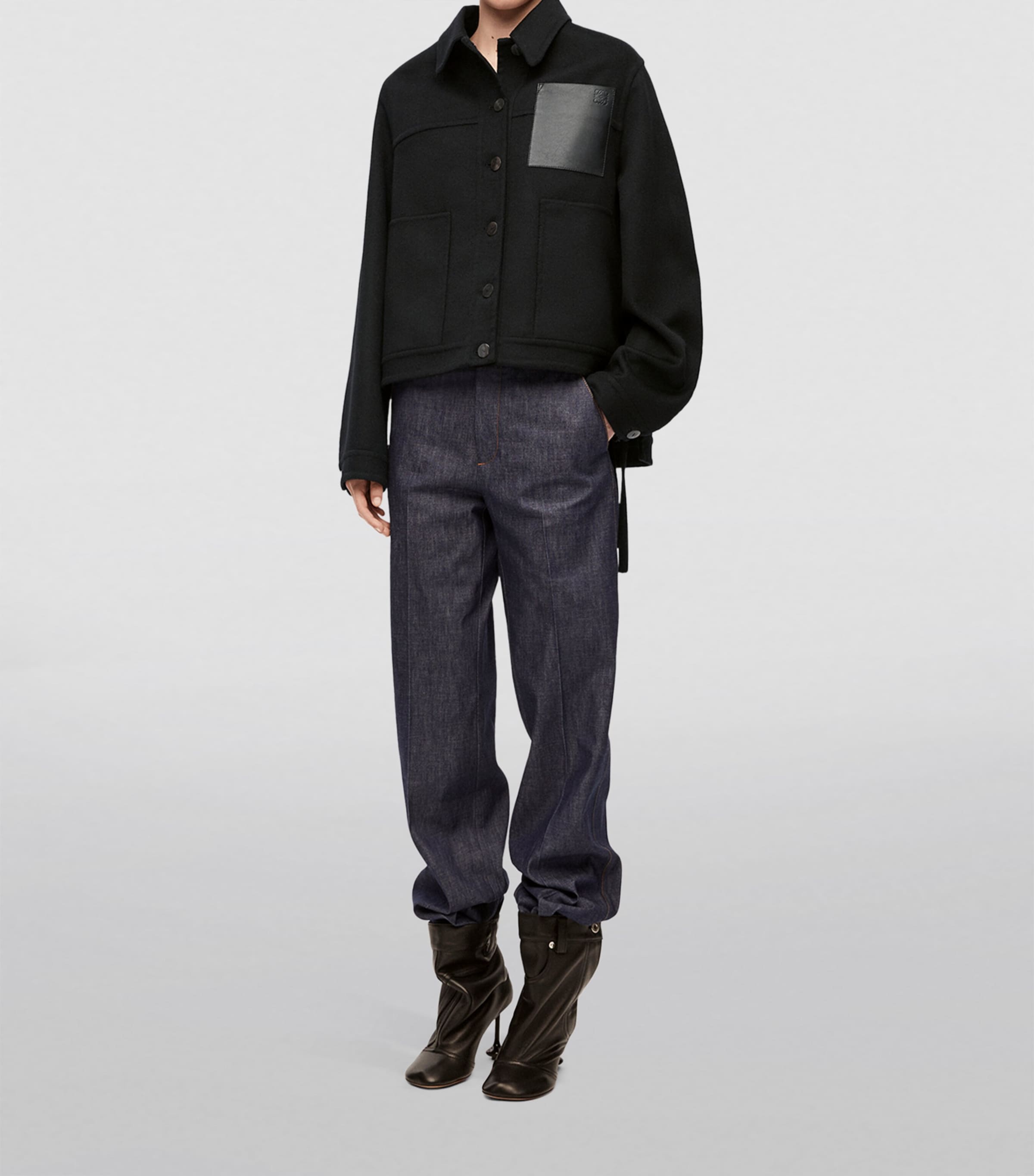 LOEWE Wool-Cashmere Workwear Jacket | Harrods US