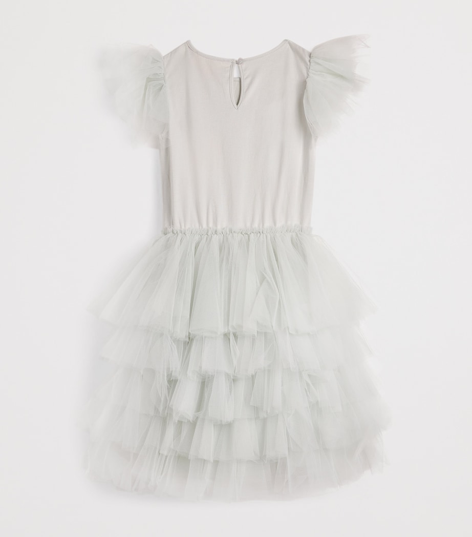 Tulle Embellished Gardenia Dress (2-11 Years) SMOKEY Image 2